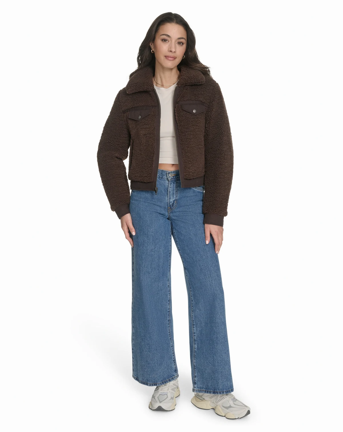Women's Sherpa Zip-Front Jacket