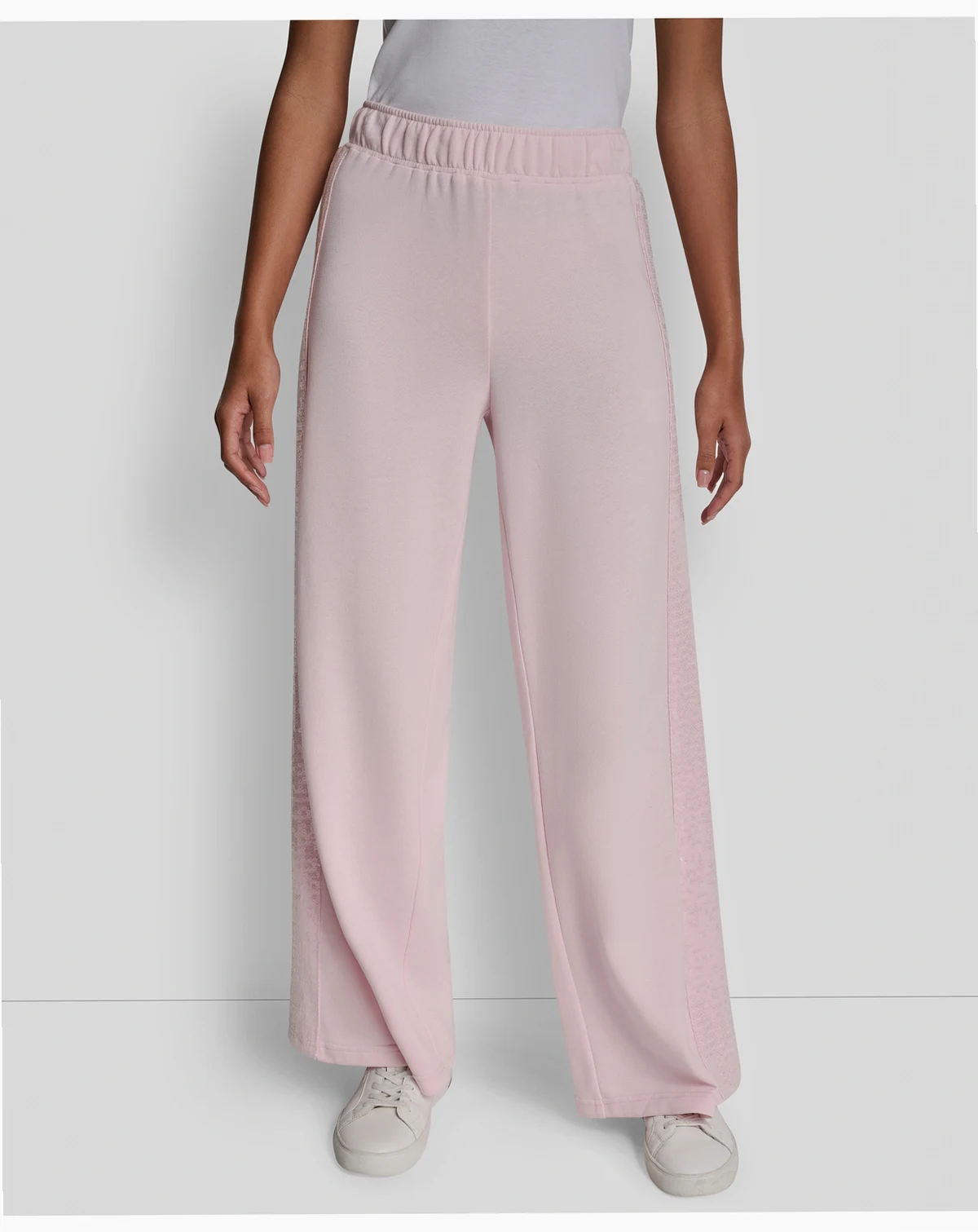 Women's Mid-Rise Sequin Detail Wide Leg Pants