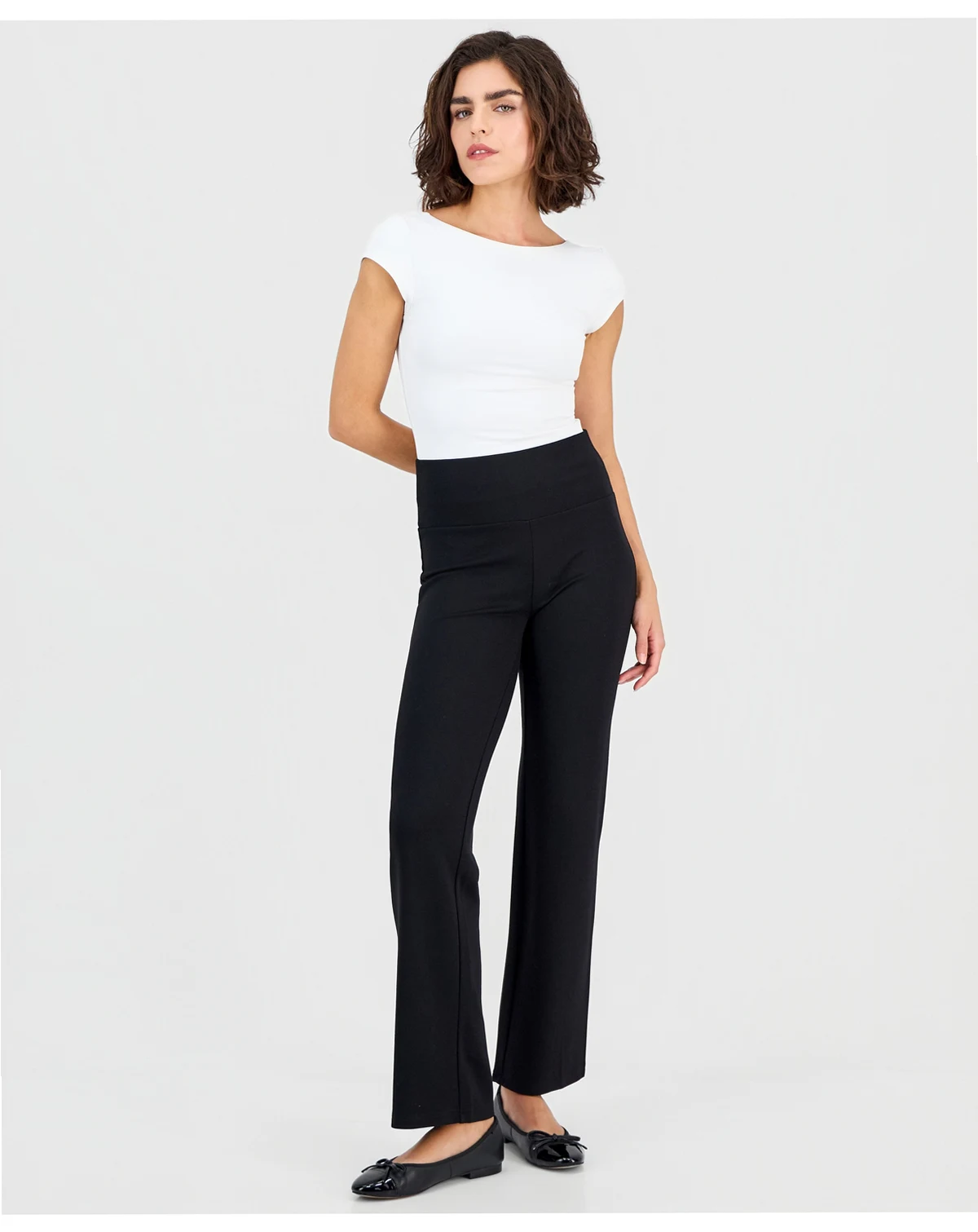 Women's Wide-Waistband High-Rise Pants