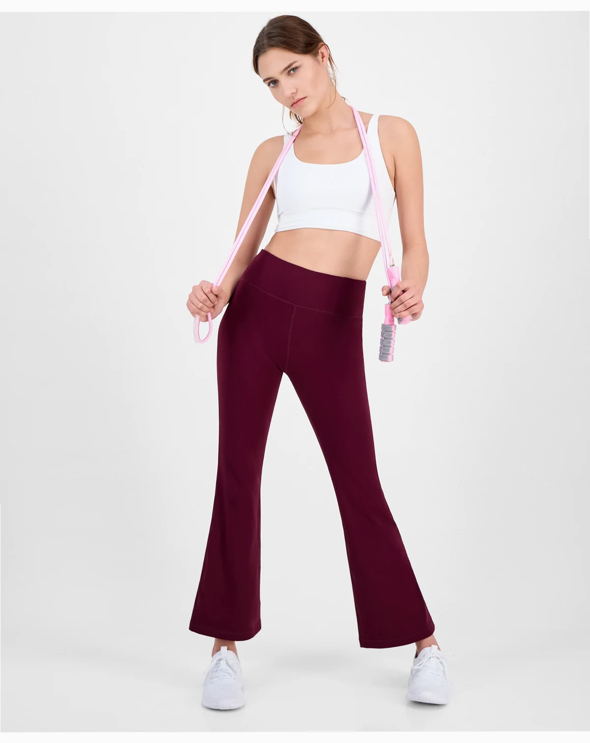 Women's Petite Studio High Rise Flare Leggings, Created for Macy's