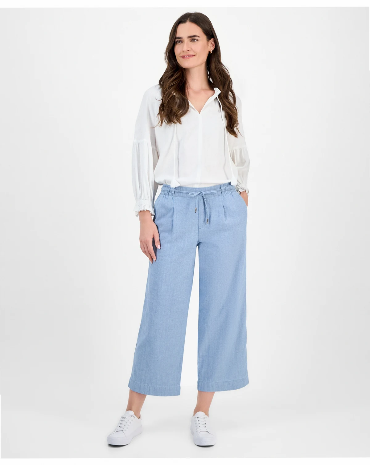 Nautica Women's Cotton Mid-Rise Ankle Pants