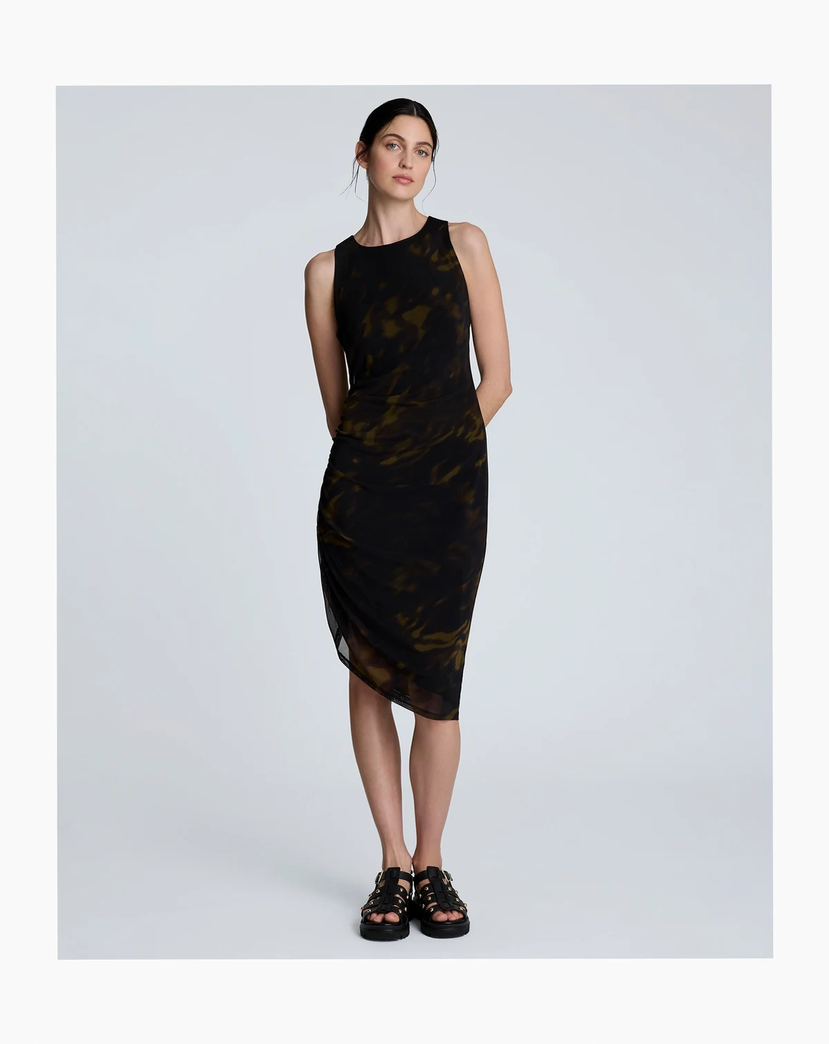 Women's Sandra Side-Ruched Asymmetric Tank Dress