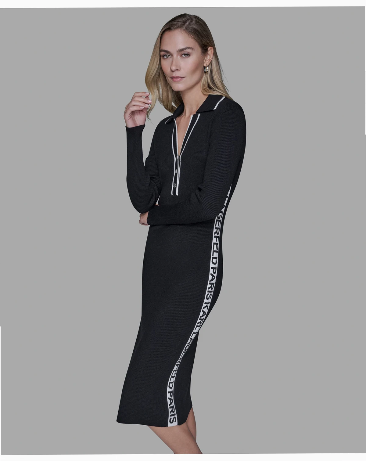 Women's Logo Tape Sweater Dress