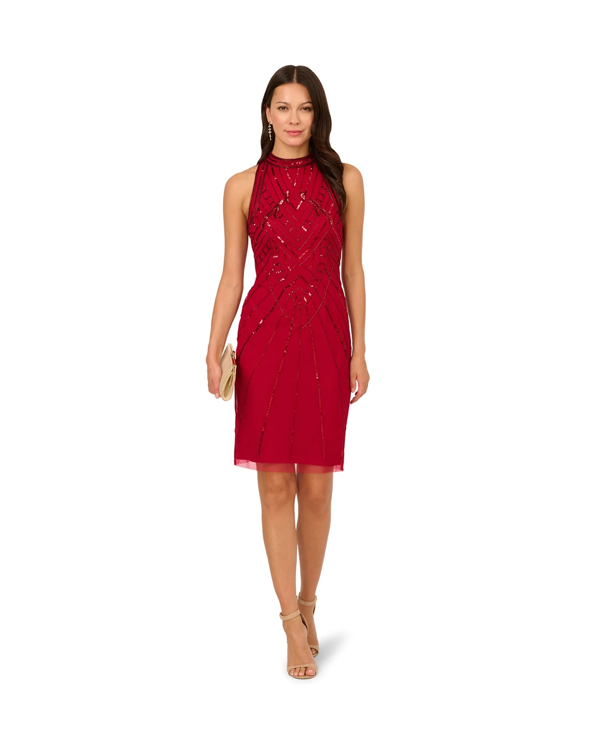 Women's Beaded Sleeveless Dress