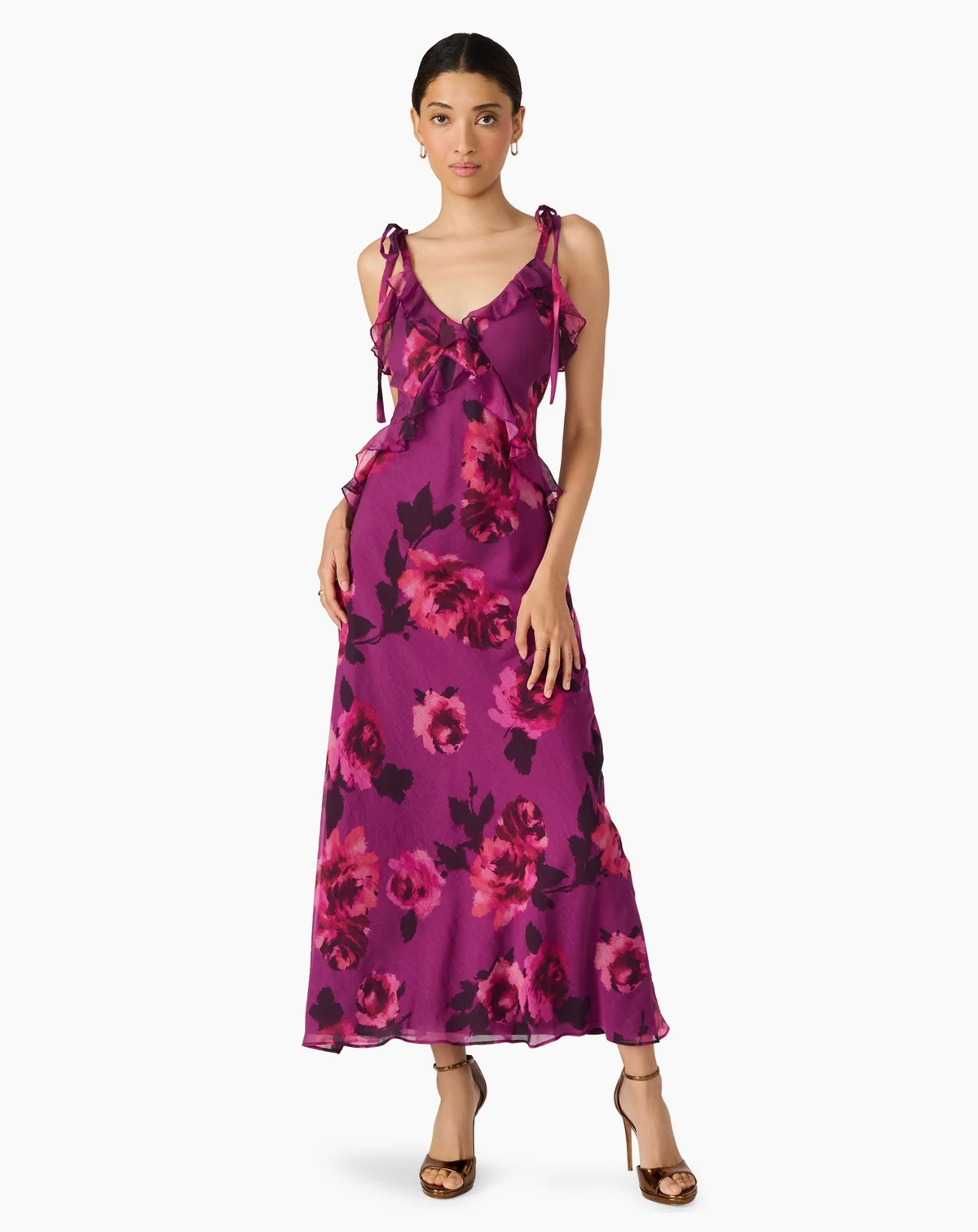 Women's Adalina V-Neck Midi Dress