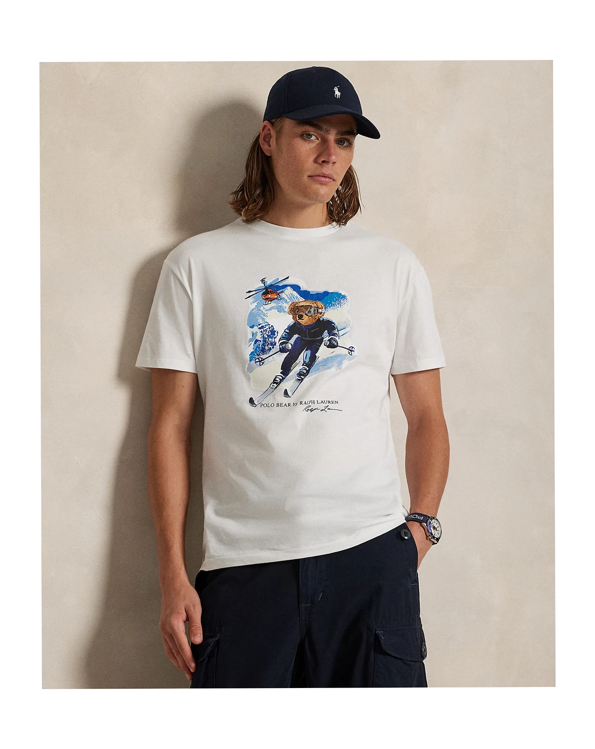 Men's Short Sleeve Polo Bear T-Shirt