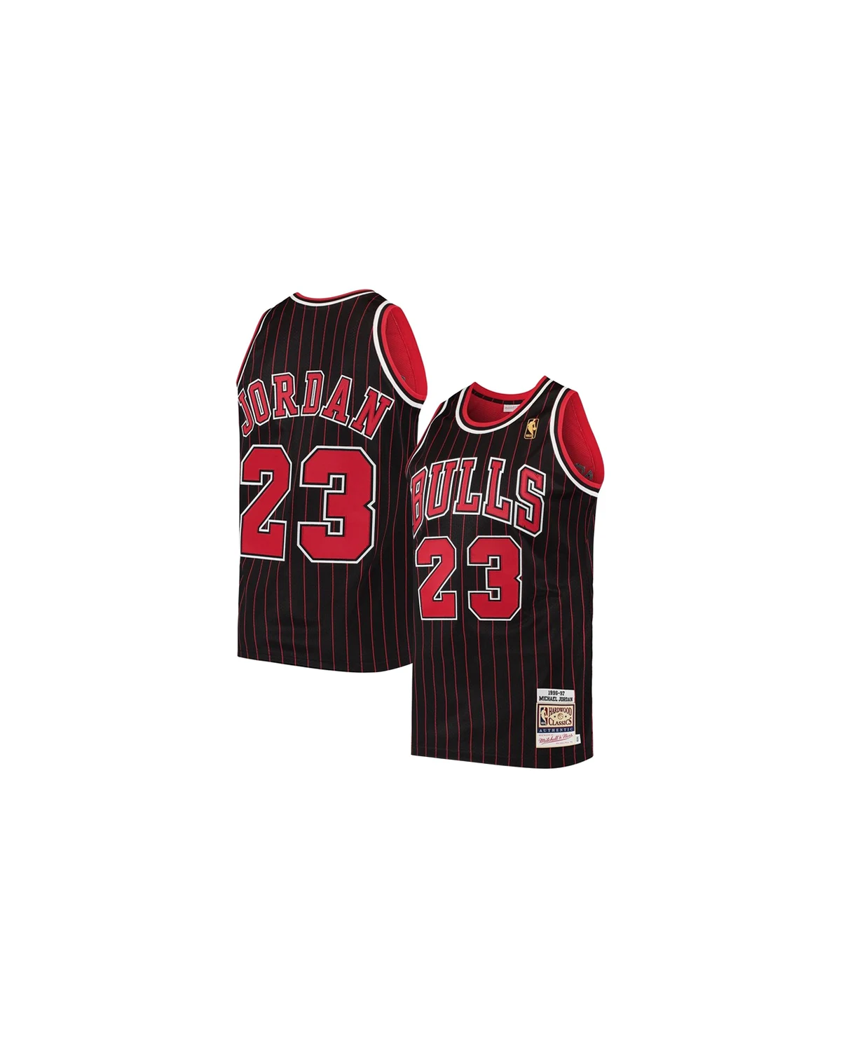 Men's Michael Jordan Black Chicago Bulls 1996/97 Hardwood Classics Authentic Jersey