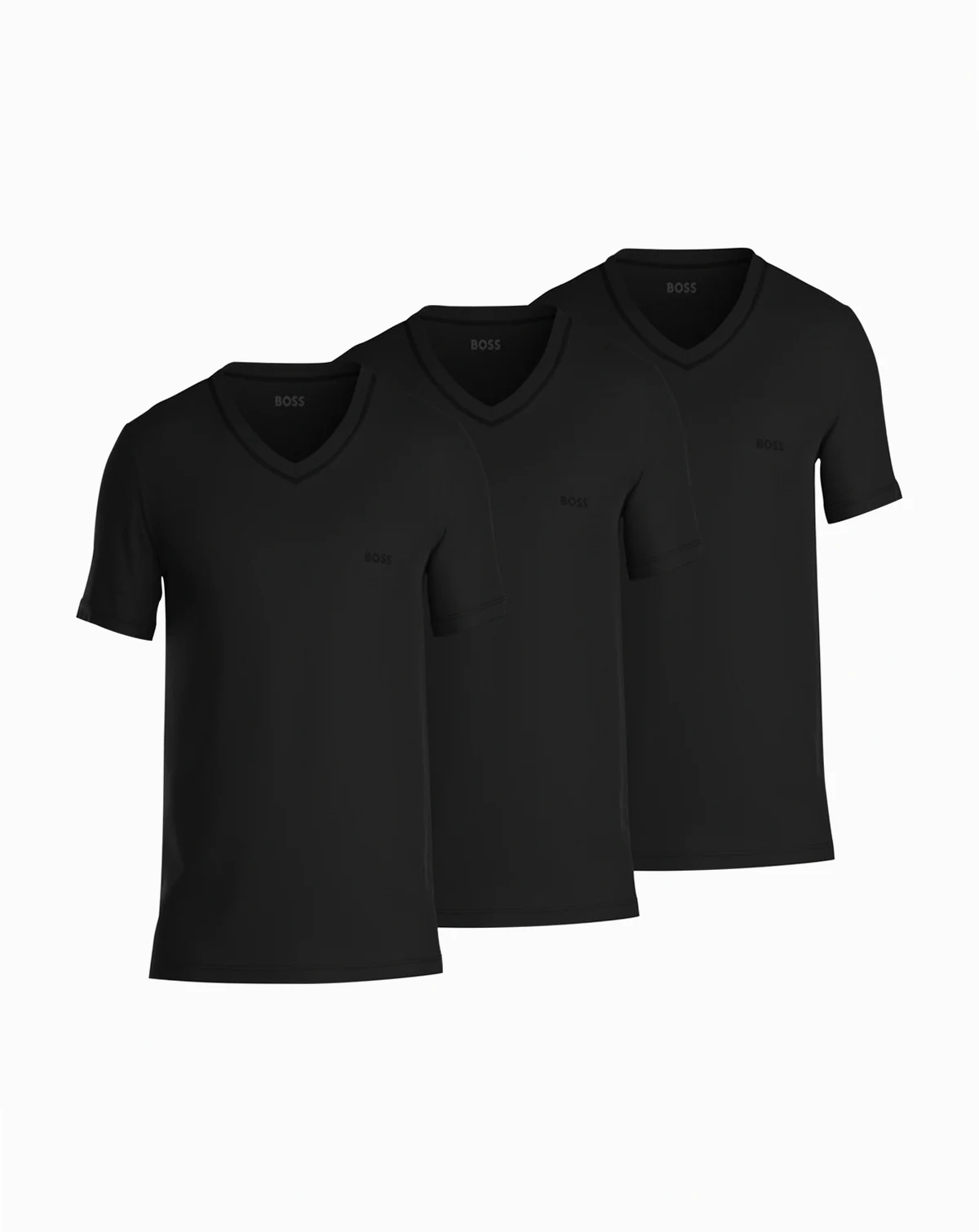 Men's 3-Pack Classic Solid V-Neck T-Shirts