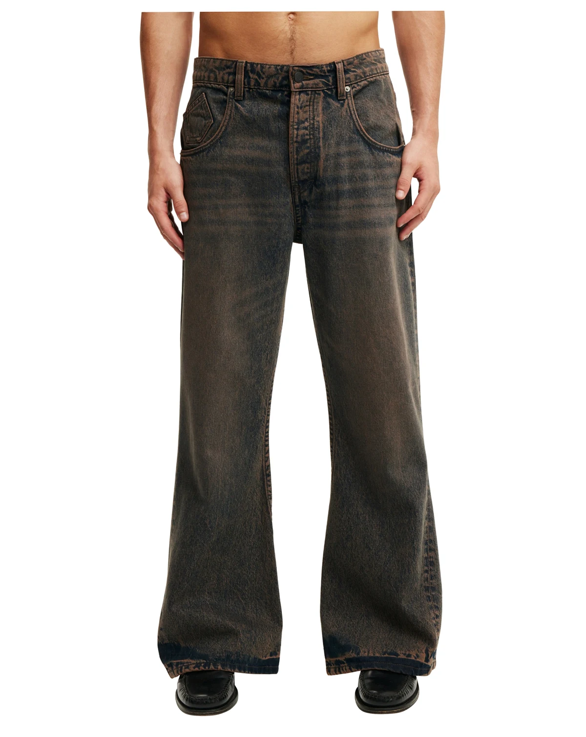 Men's Baggy Bootcut Jeans