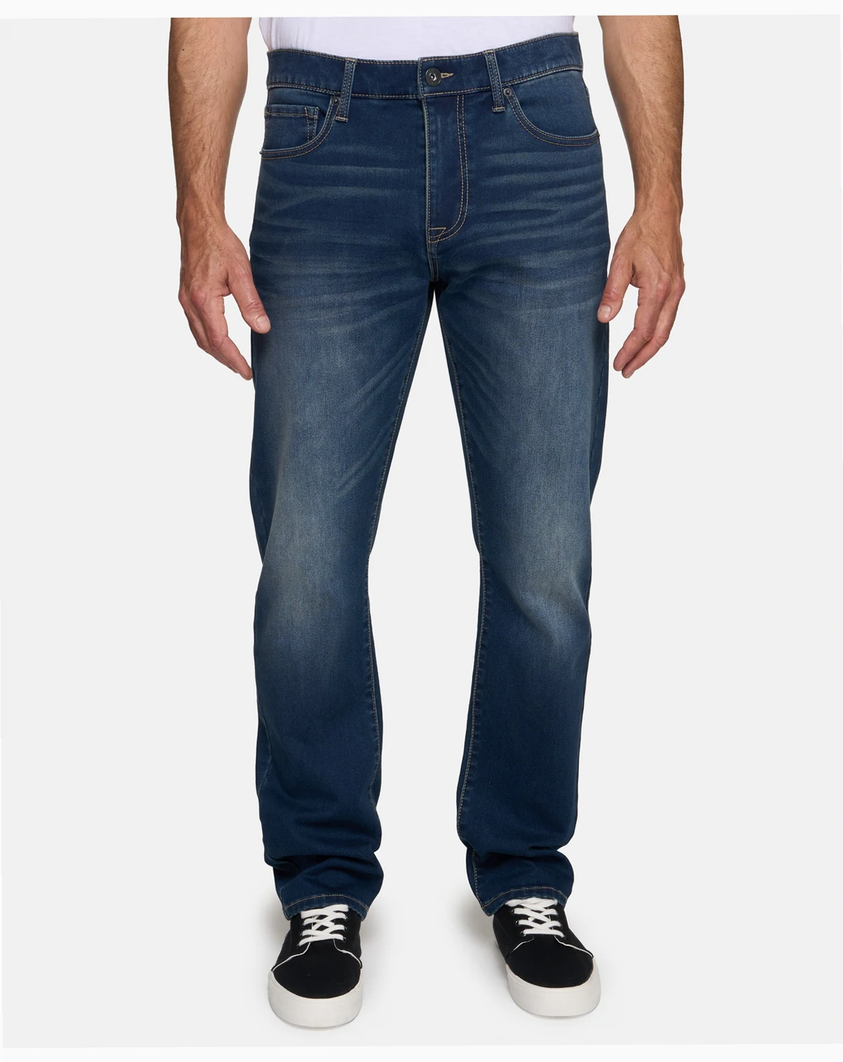 Men's Straight Fit 5-Pocket Knit Jeans