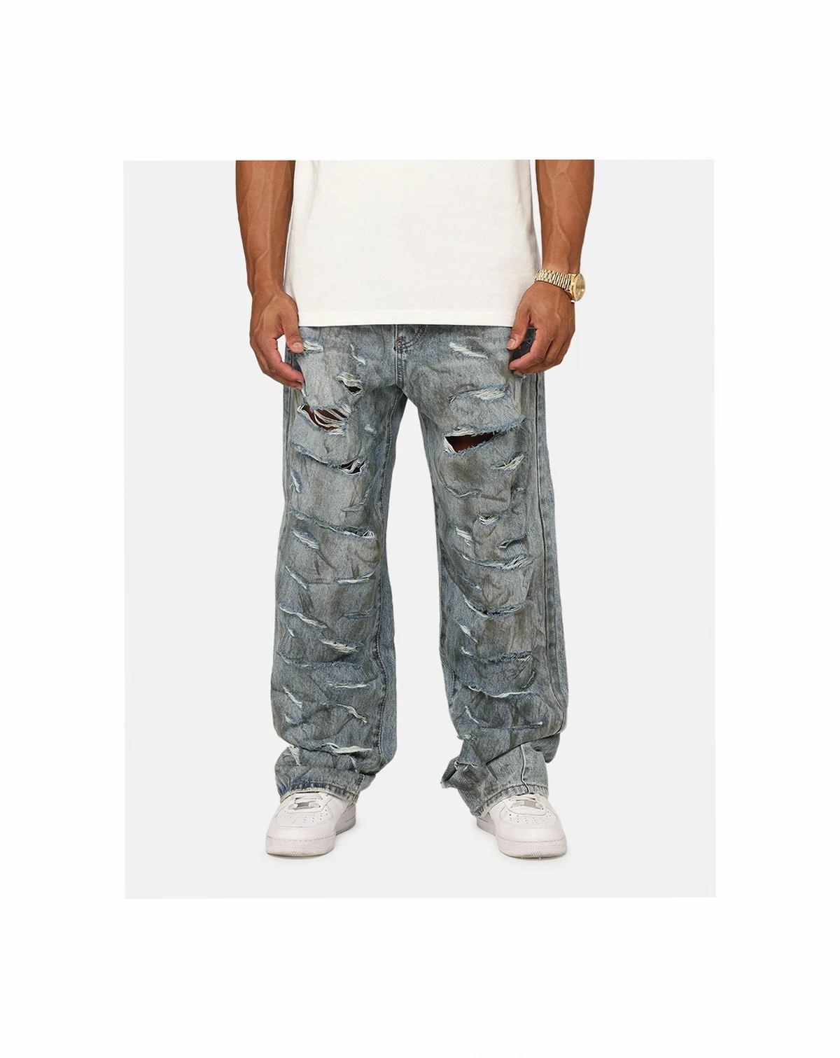 Ultra Baggy Thrashed Denim