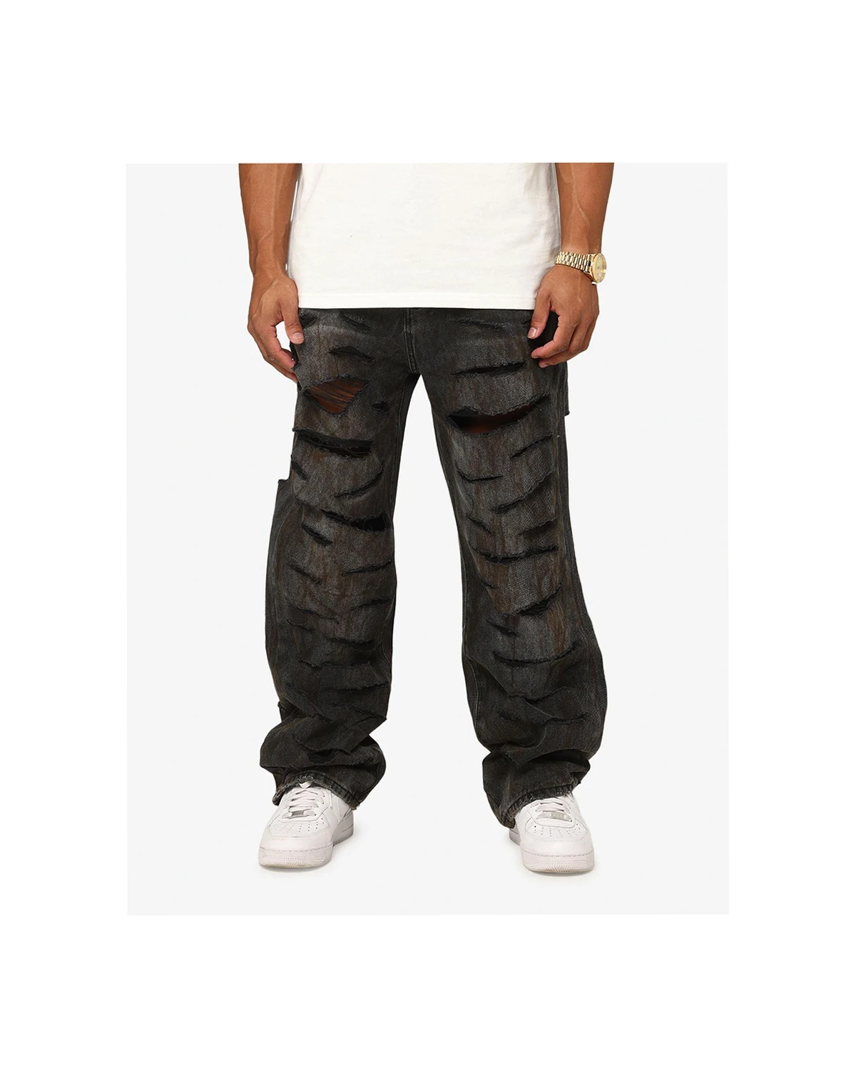 Men's Ultra Baggy Thrashed Denim