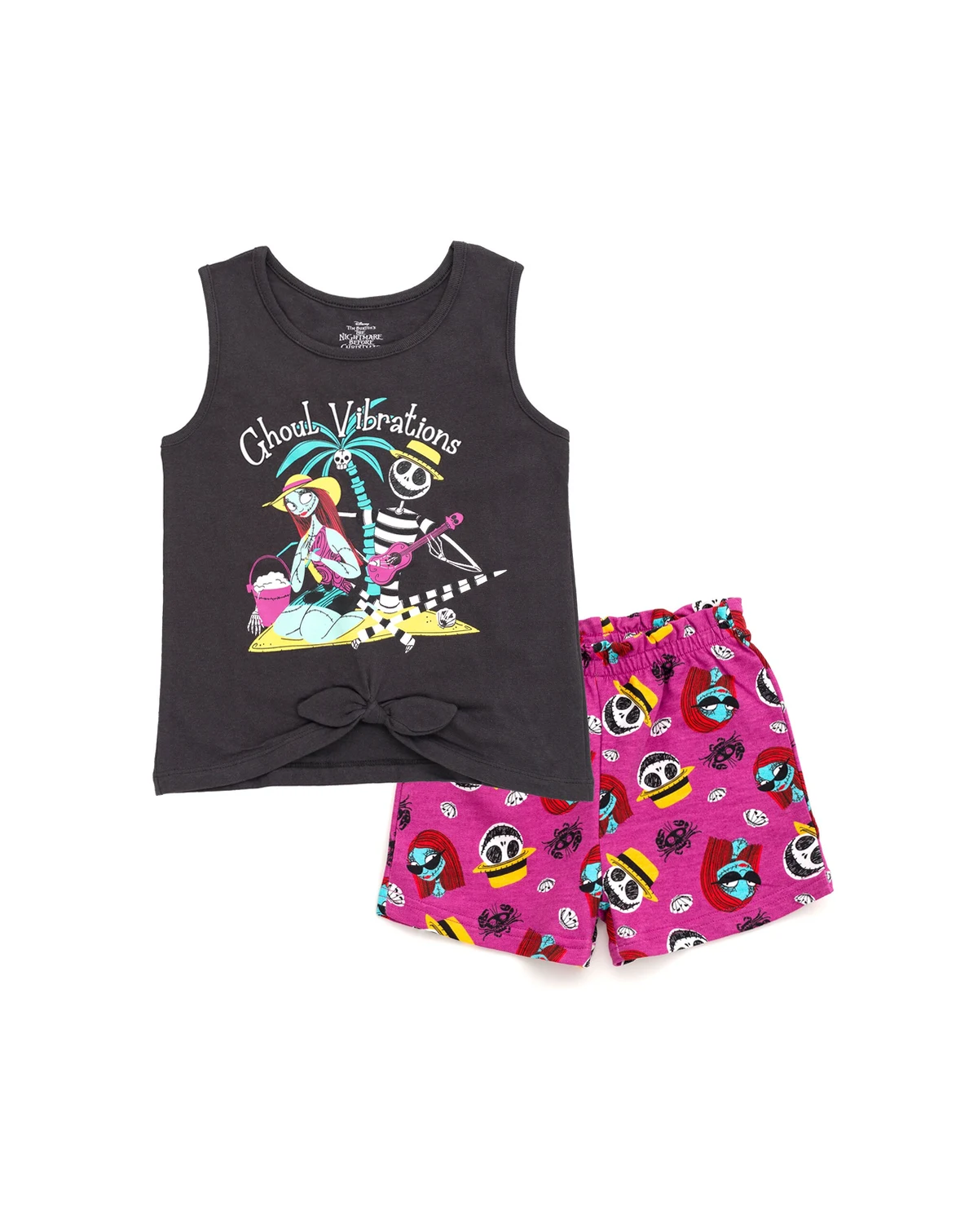 Toddler Girls Disney Tank Top and French Terry Shorts to