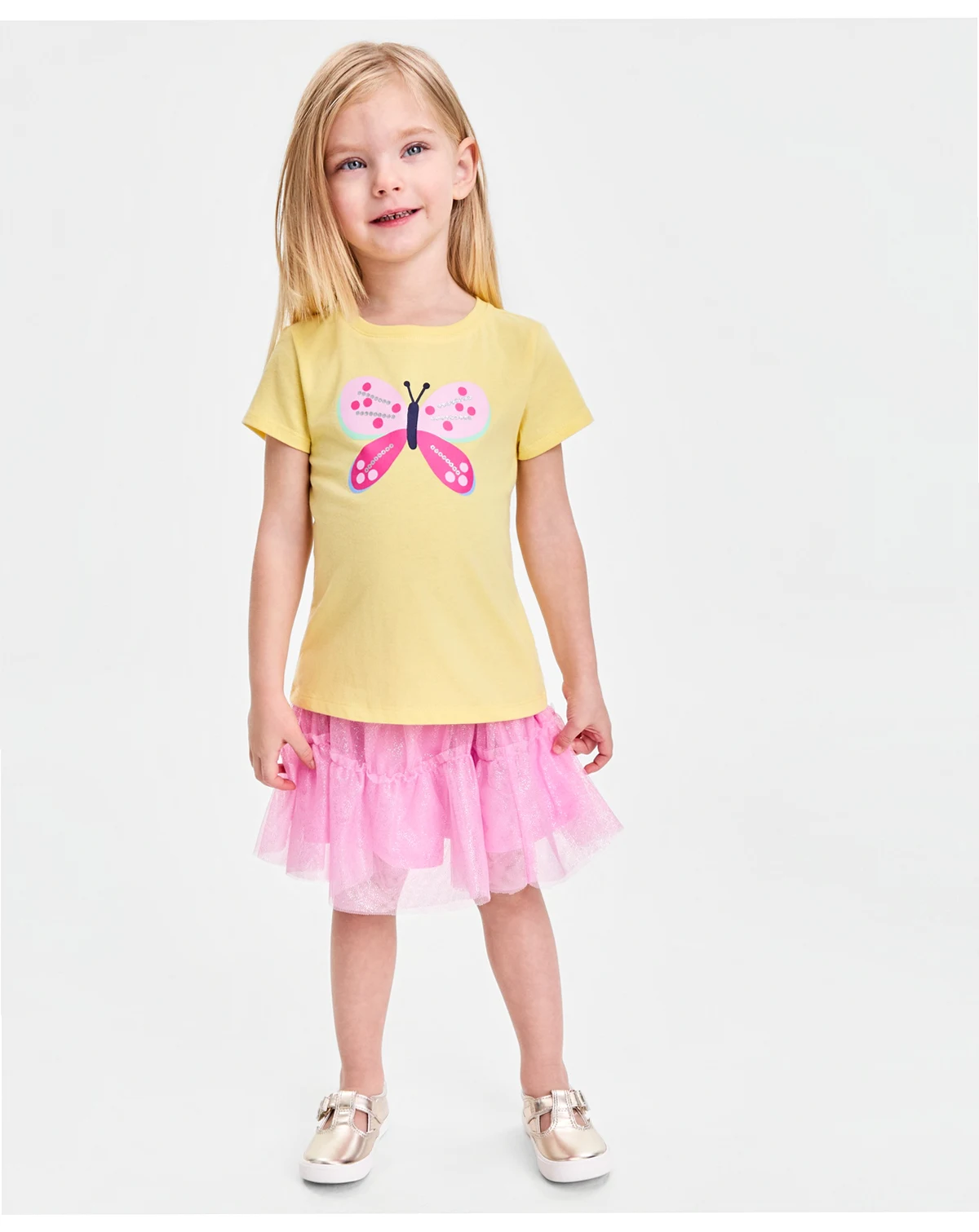 Girls' 12M-5T Butterfly Tee, Macy's Exclusive