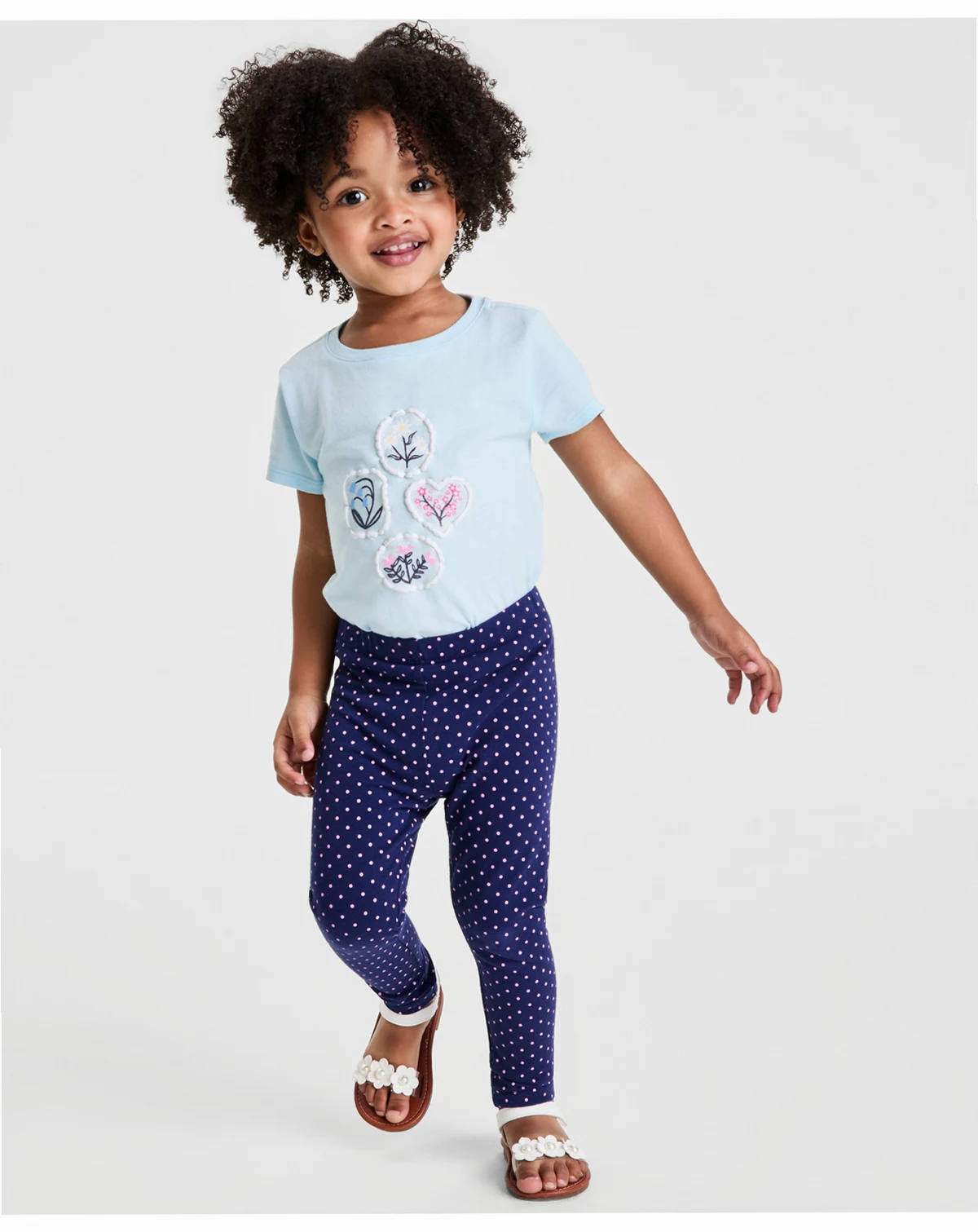 Girls' 12M-5T Dot-Print Leggings, Macy's Exclusive