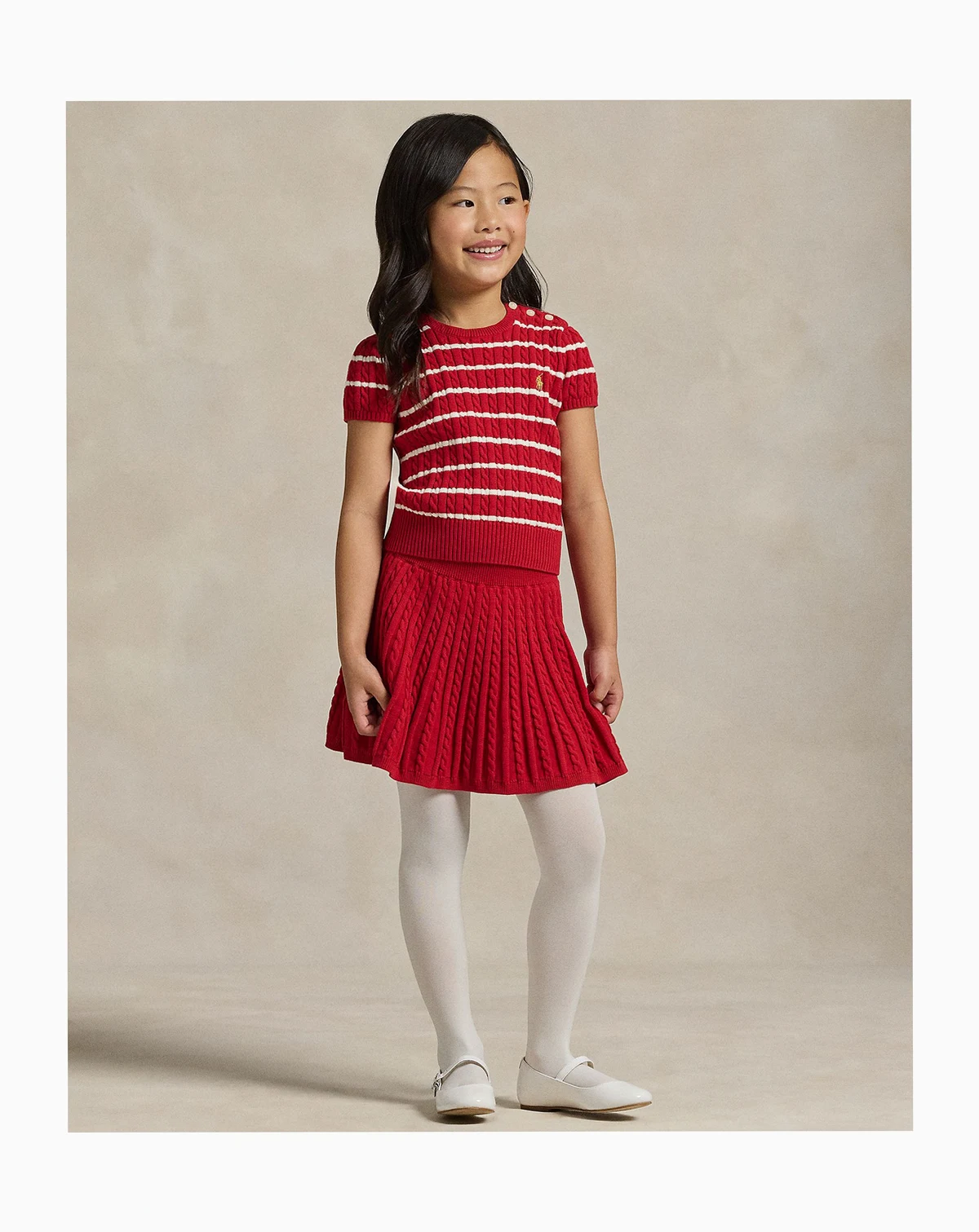 Girls' 2T-6X Lunar New Year Sweater and Skirt, 2-Piece Set