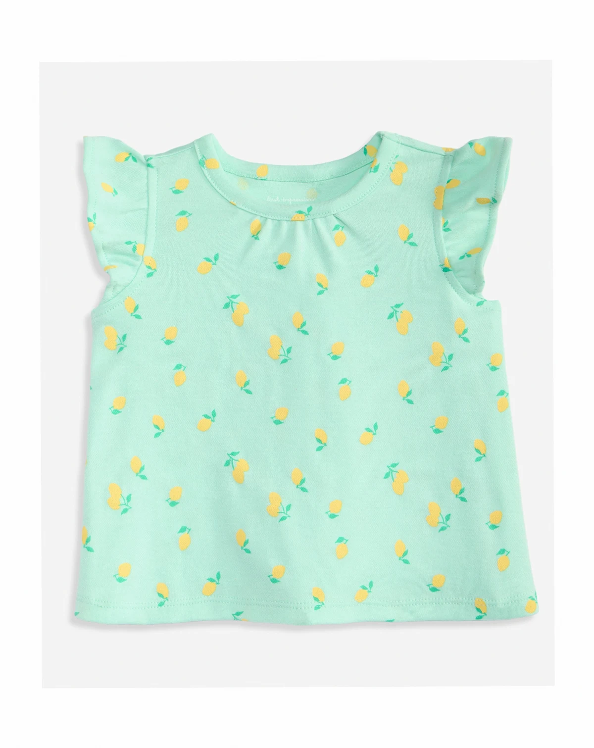 Toddler Girls' 2T-4T Mix and Match Lemon-Print Flutter-Sleeve T-Shirt, Macy's Exclusive