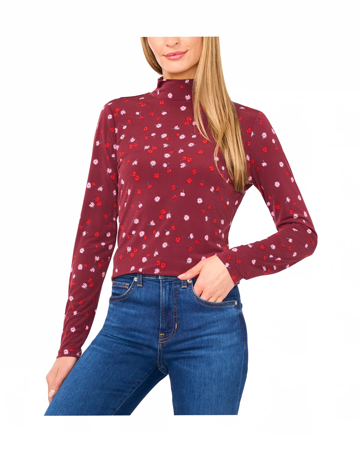 Women's Turtleneck Long Sleeve Top