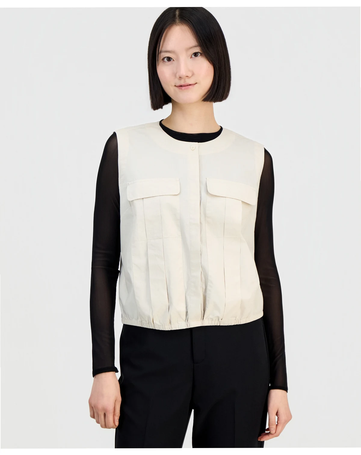Women's Sleeveless Utility Blouse, Macy's Exclusive