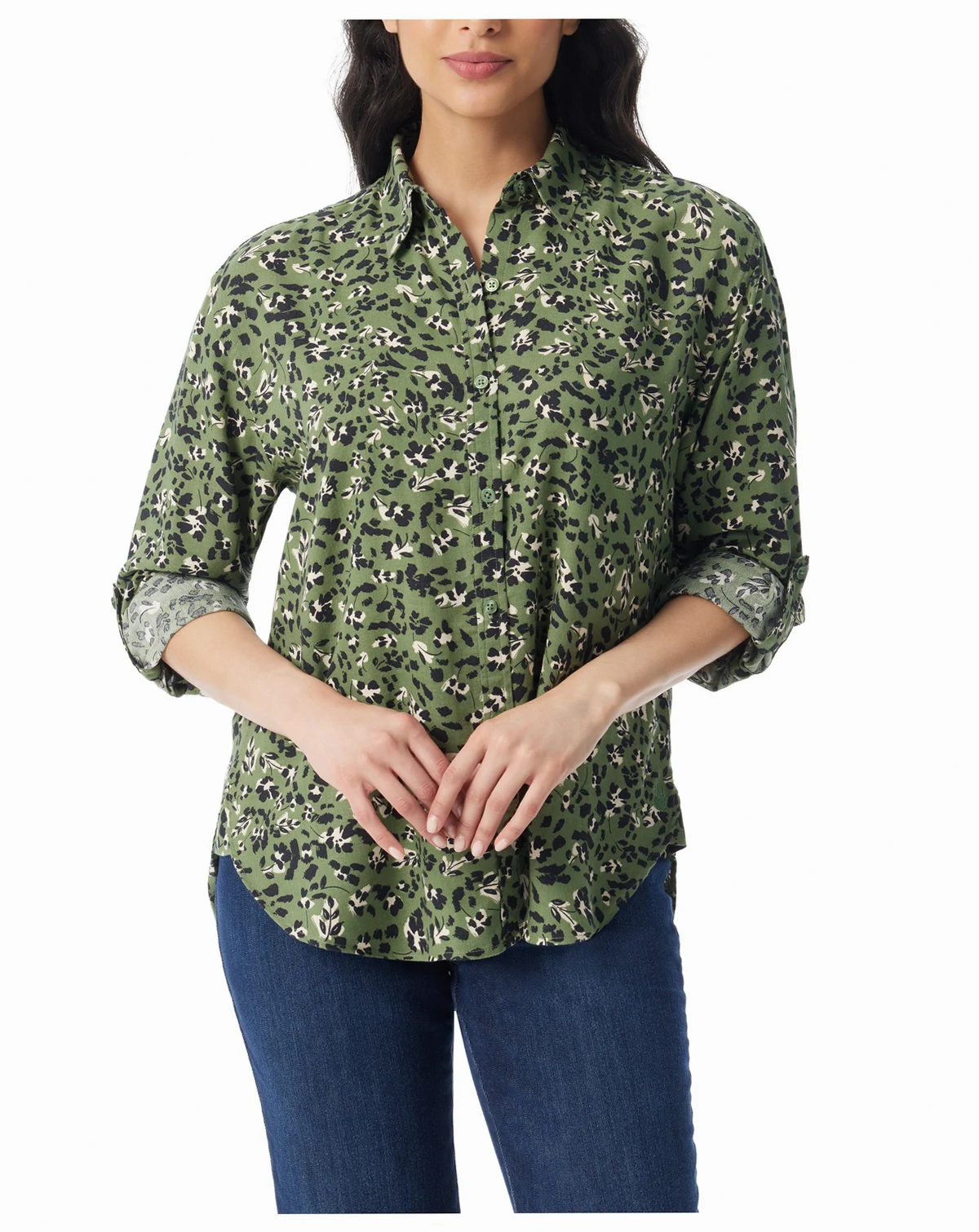 Women's Amanda Floral-Print Oversized Shirt