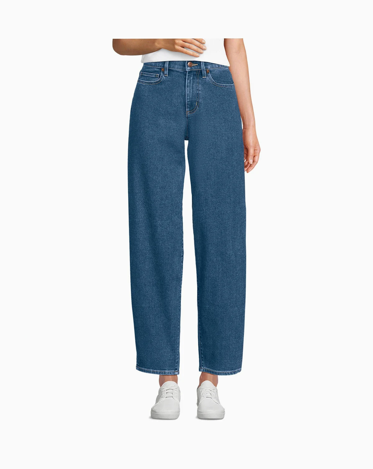 Women's Recover High Rise Barrel Leg Ankle Jeans
