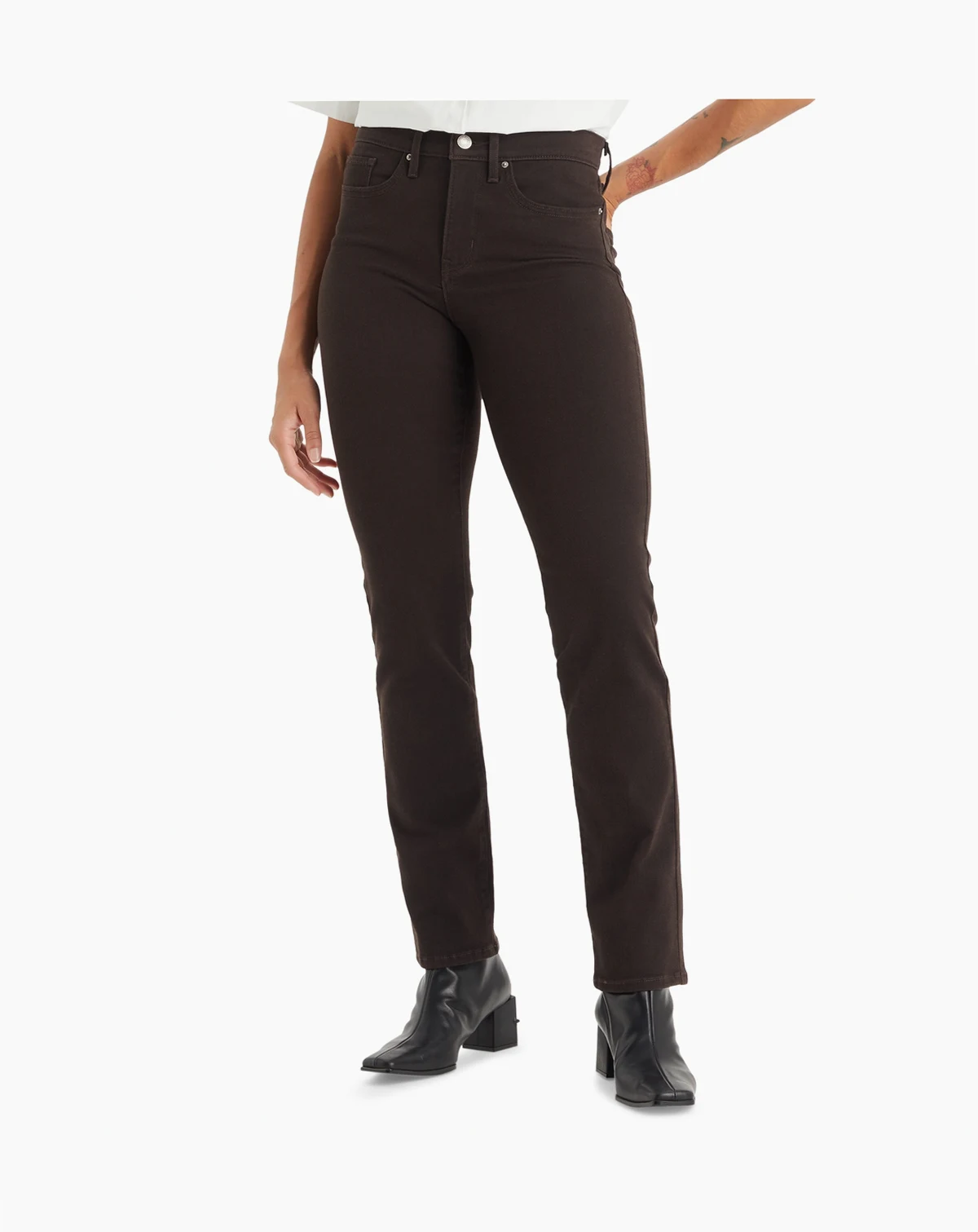 314 Shaping Slimming Straight Leg Mid Rise Jeans