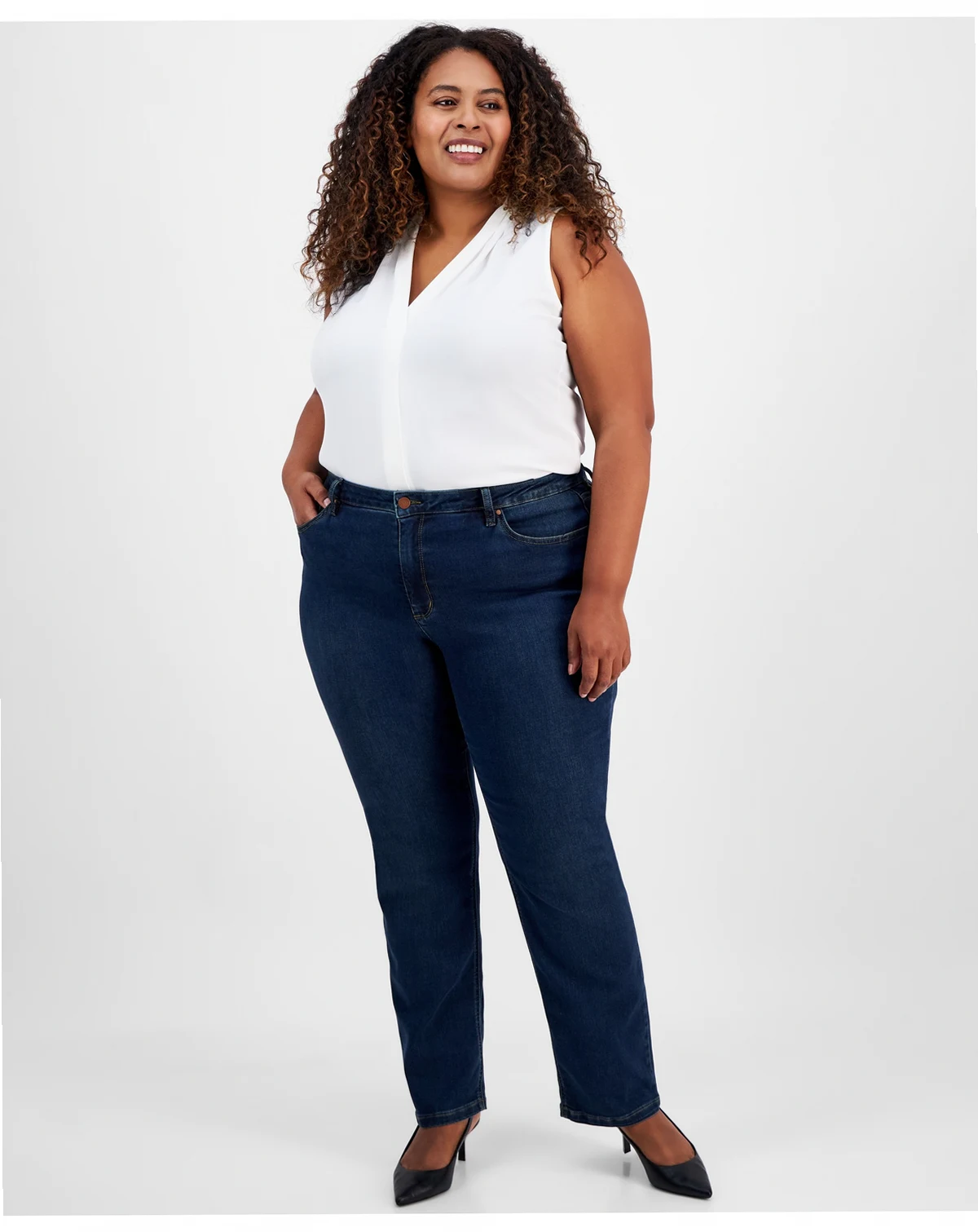 Plus Size Lexington Straight-Leg Jeans