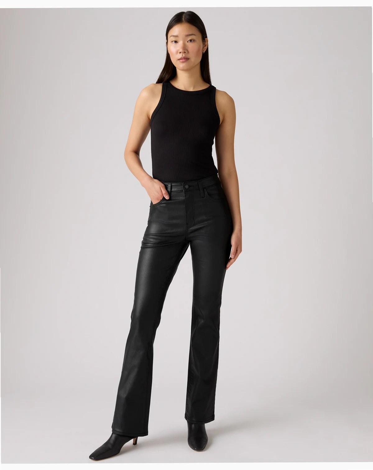 725 Coated High-Waist Classic Stretch Bootcut Jeans