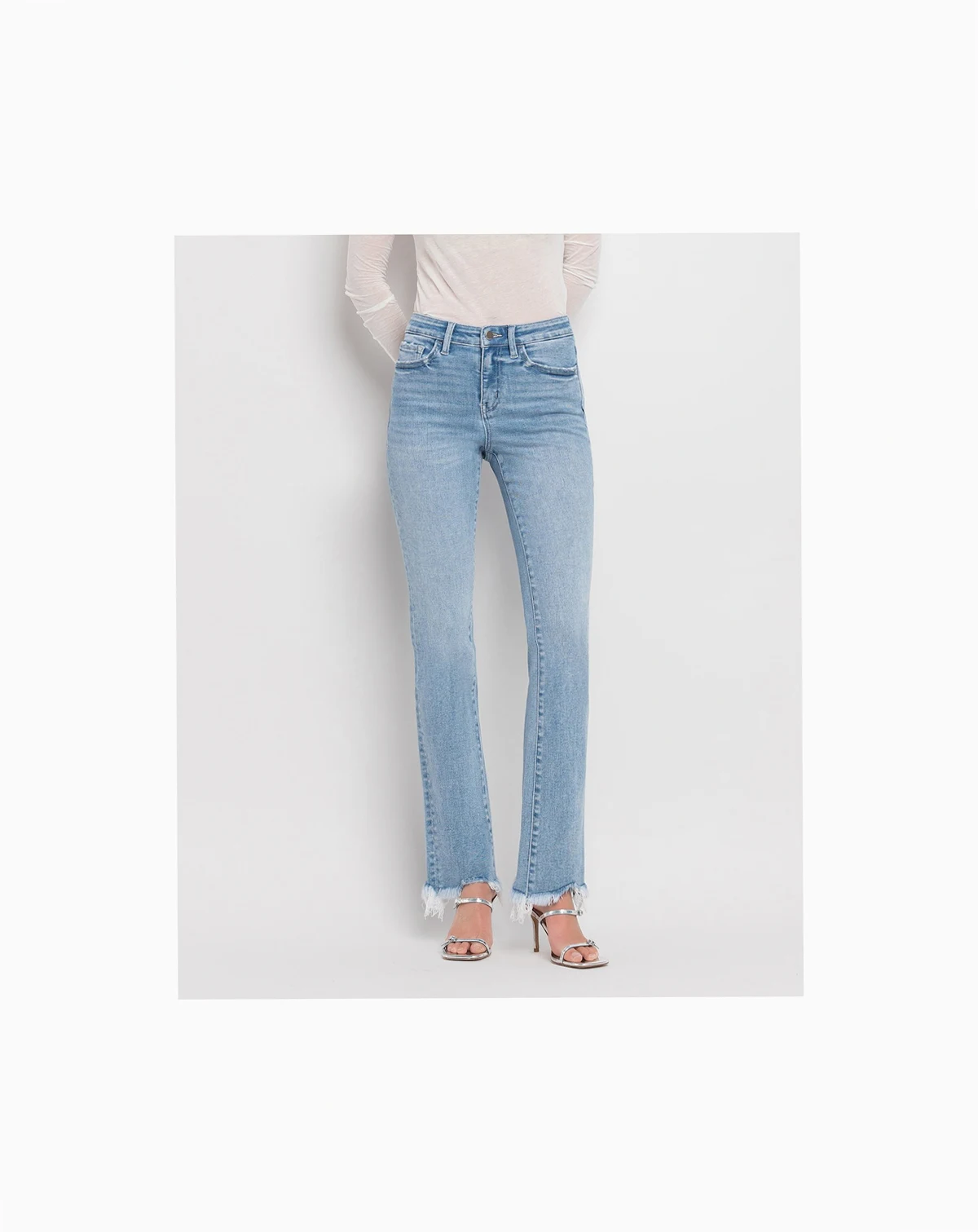 Women's High Rise Mini Bootcut Jeans