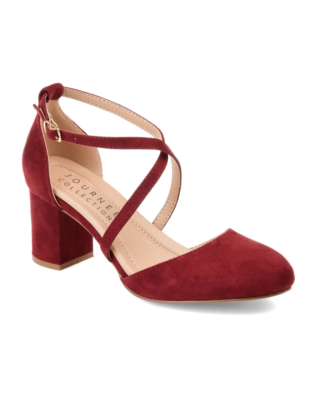 Women's Foster Crisscross Block Heel Pumps