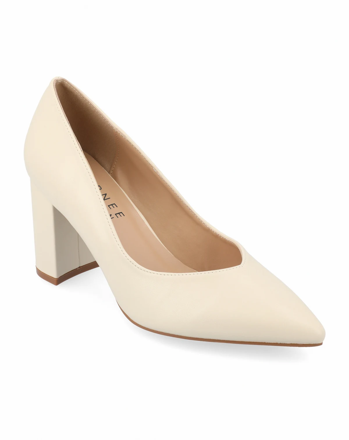 Women's Simonne Block Heel Pointed Toe Pumps