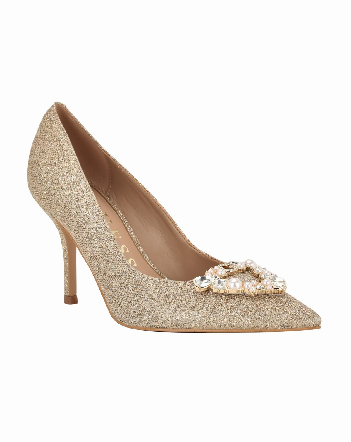 Women's Prinsen Rhinestone Embellished Pointed Toe Pumps