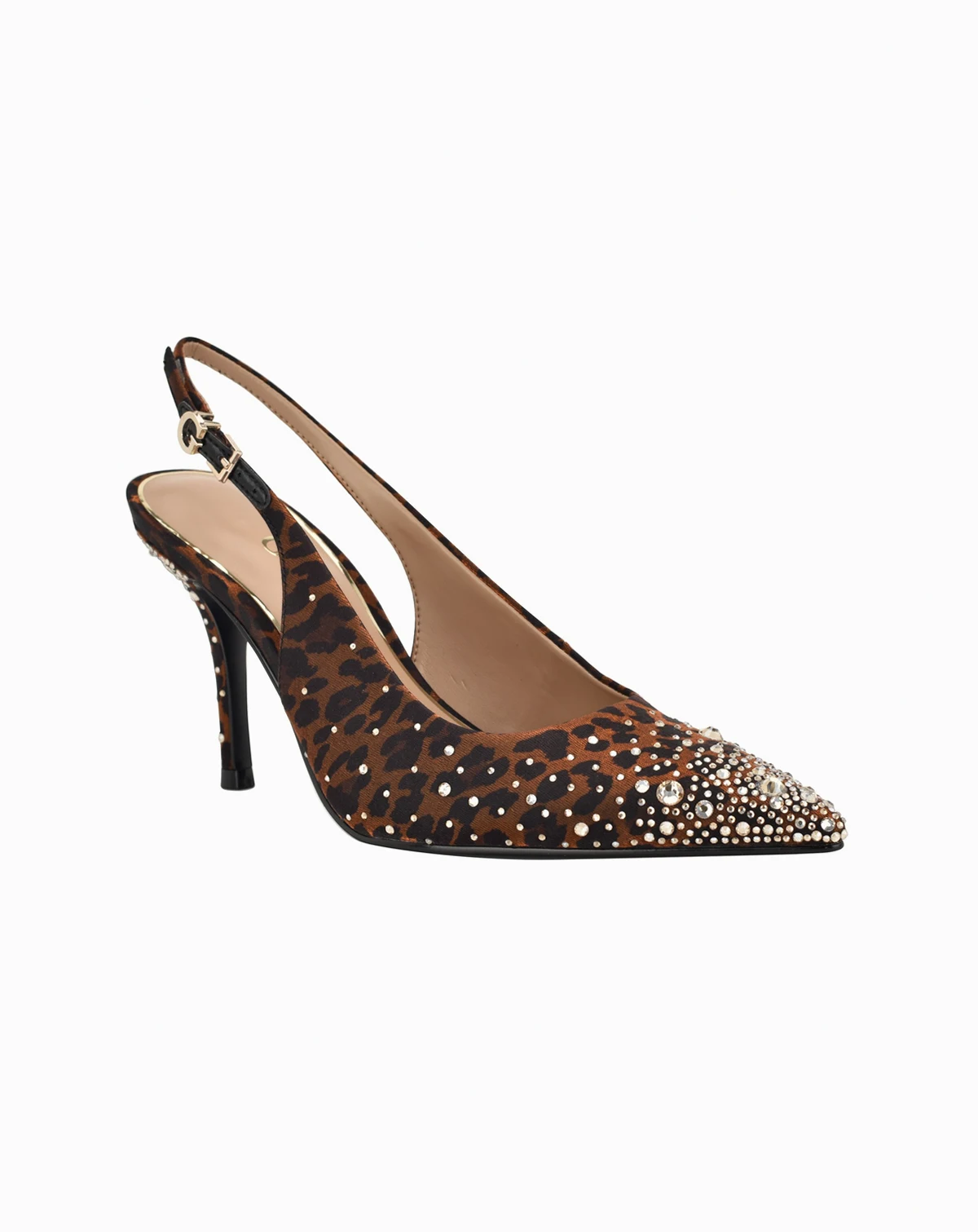 Women's Princessa Quattro G Embellished Slingback Stiletto Pumps