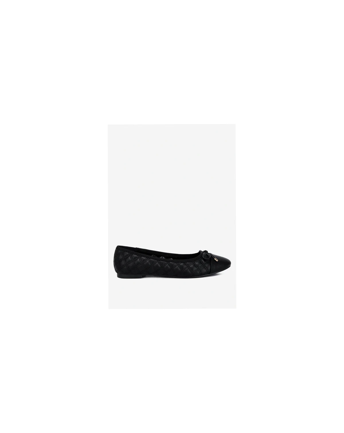 Womens Naoki Quilted Faux Leather Ballerinas