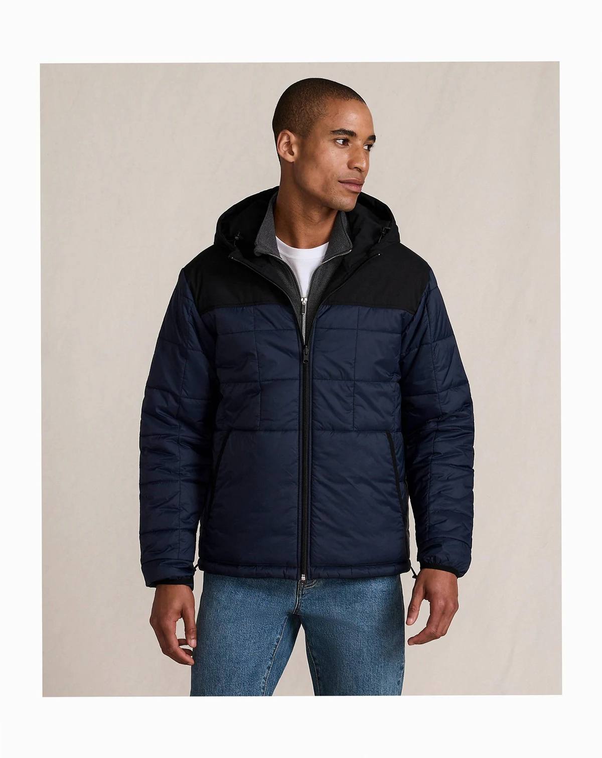 Men's Weatherproof Reversible Hooded Jacket