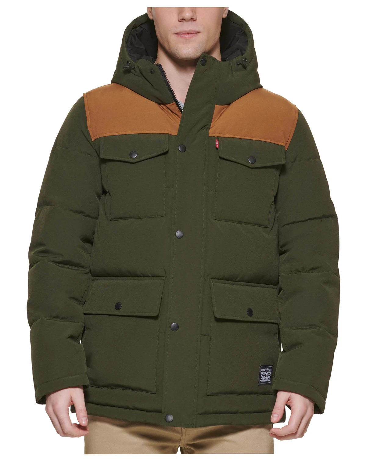 Levi’s® Men's Quilted Four Pocket Parka Hoody Jacket