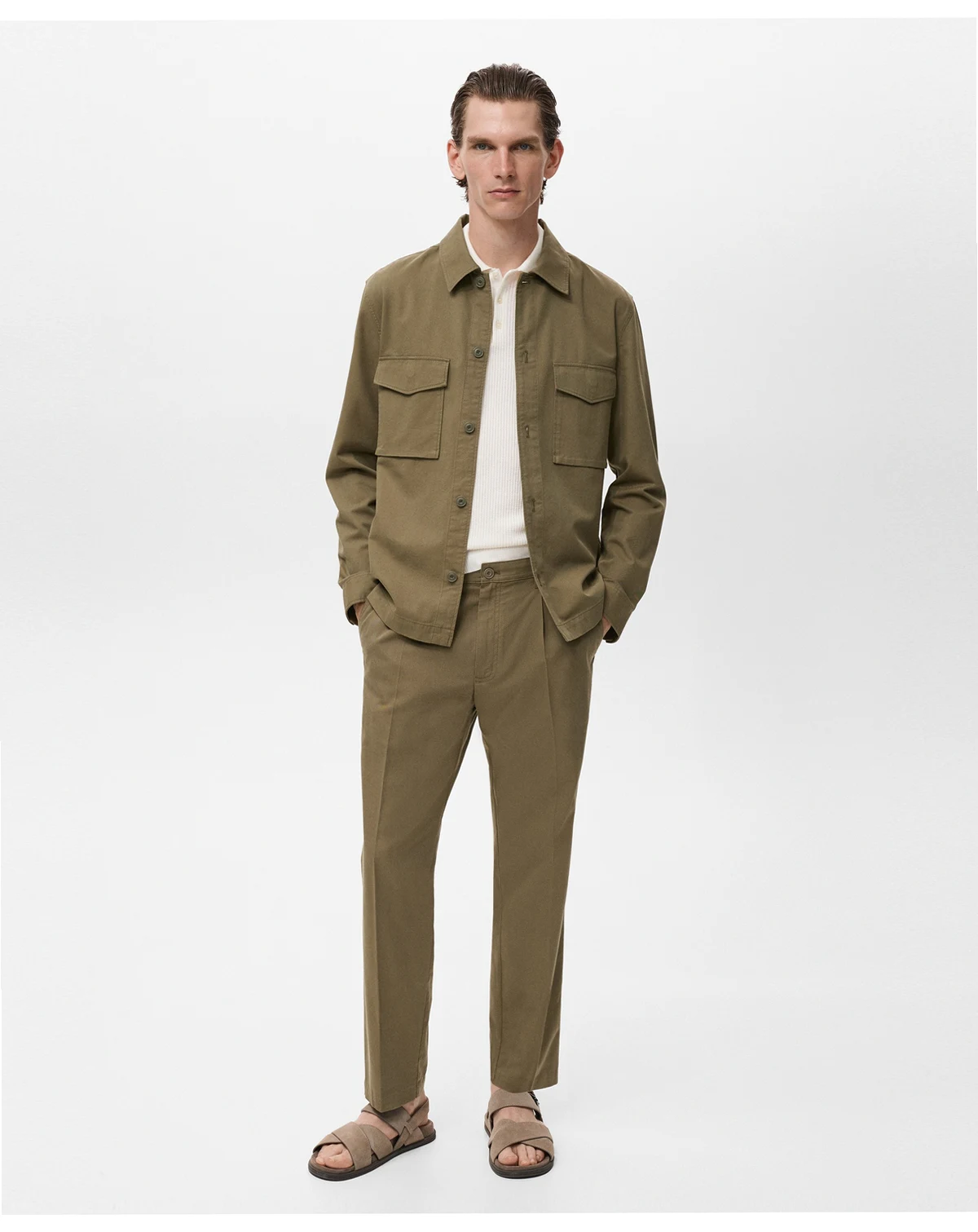 Men's Pockets Lyocell Cotton Jacket