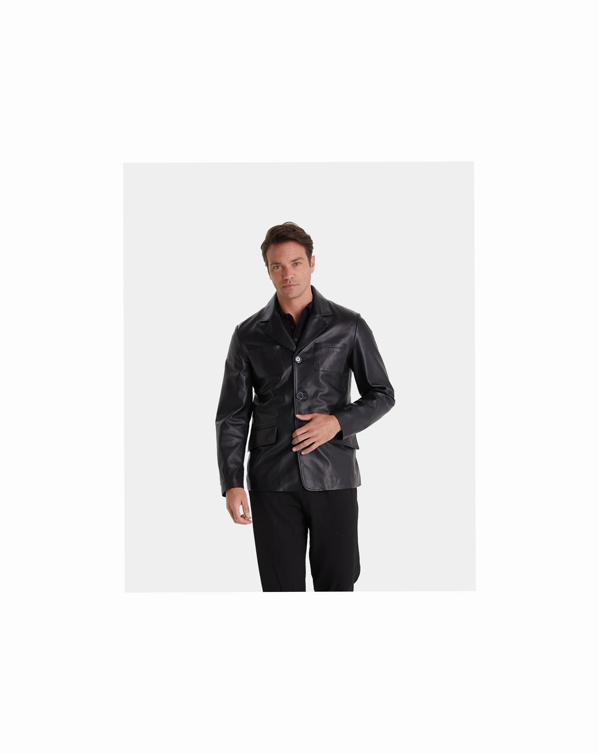 Men's Safari Jacket, Black