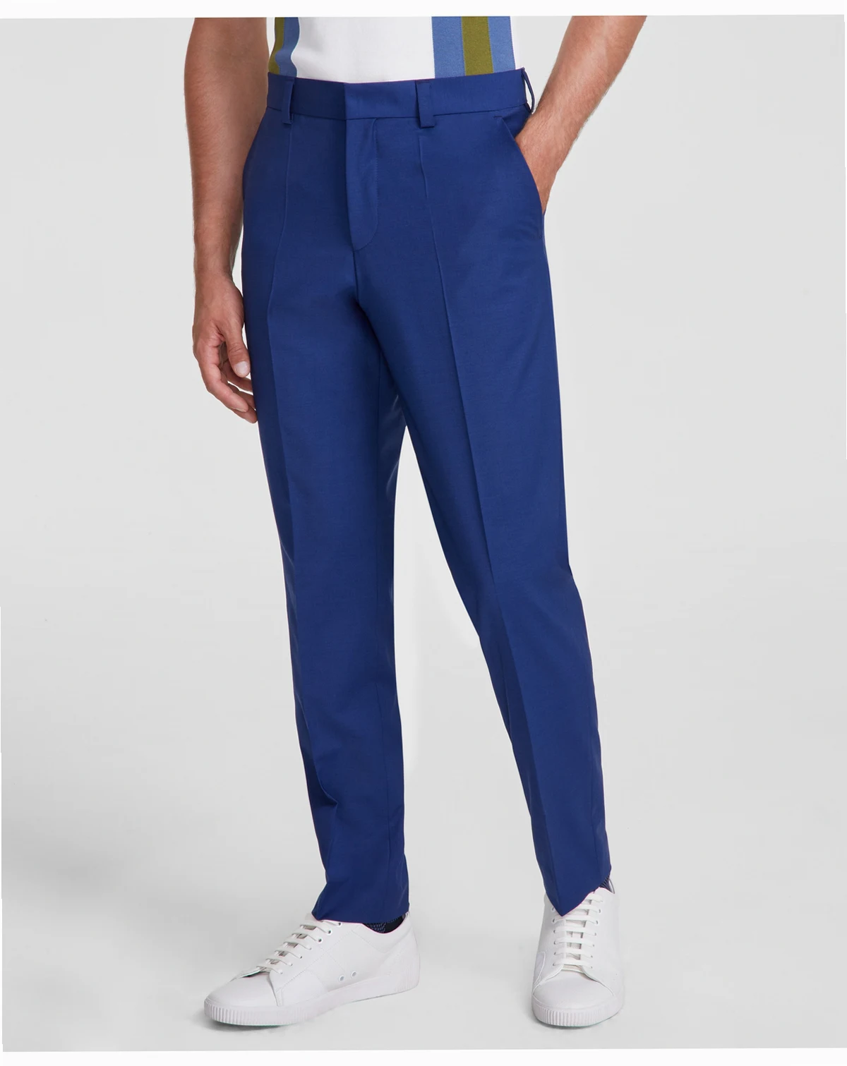 Men's Modern-Fit Solid Wool-Blend Suit Trousers - CLOSE OUT!