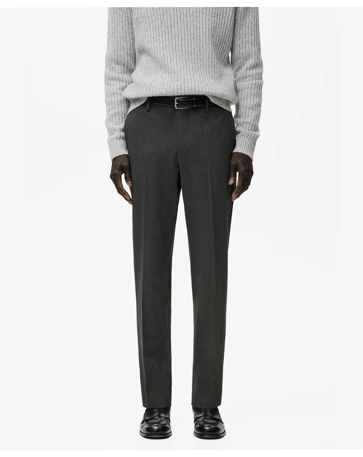 Men's Pleated Slim-Fit Pants