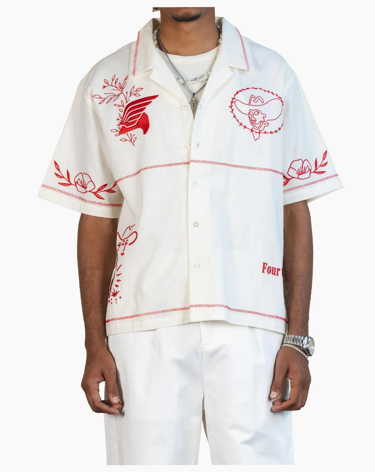 Men's Frontier Embroidered Button Up
