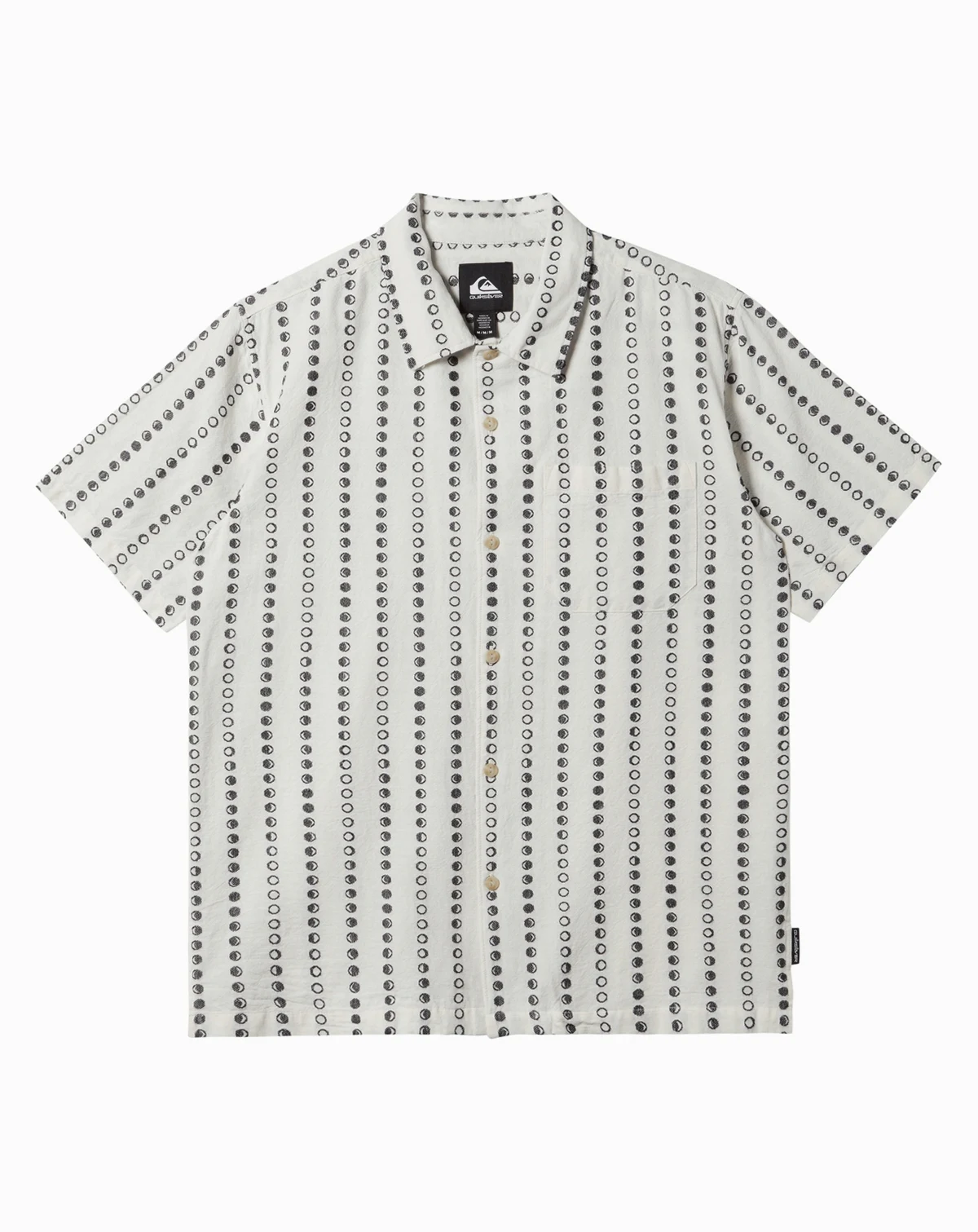 Men's Lunar Phases Casual Short Sleeve Shirt