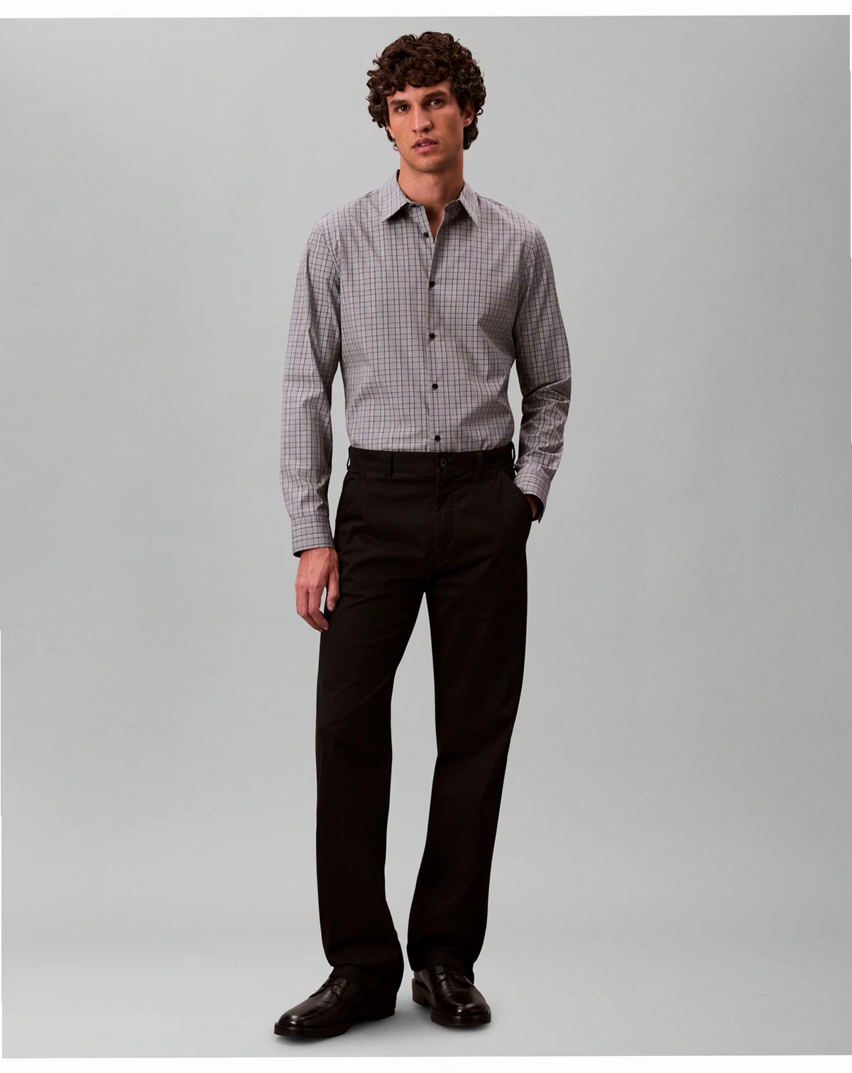 Men's Long Sleeve Plaid Shirt
