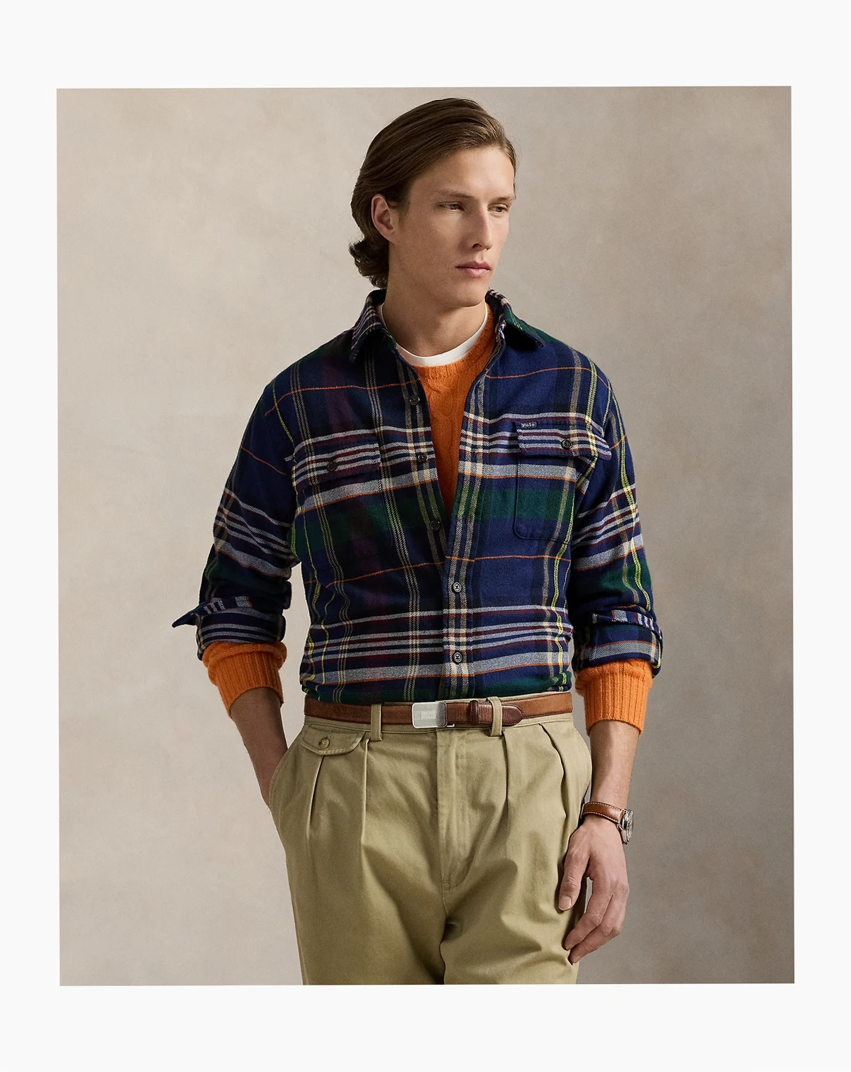 Men's Classic Plaid Brushed Flannel Workshirt