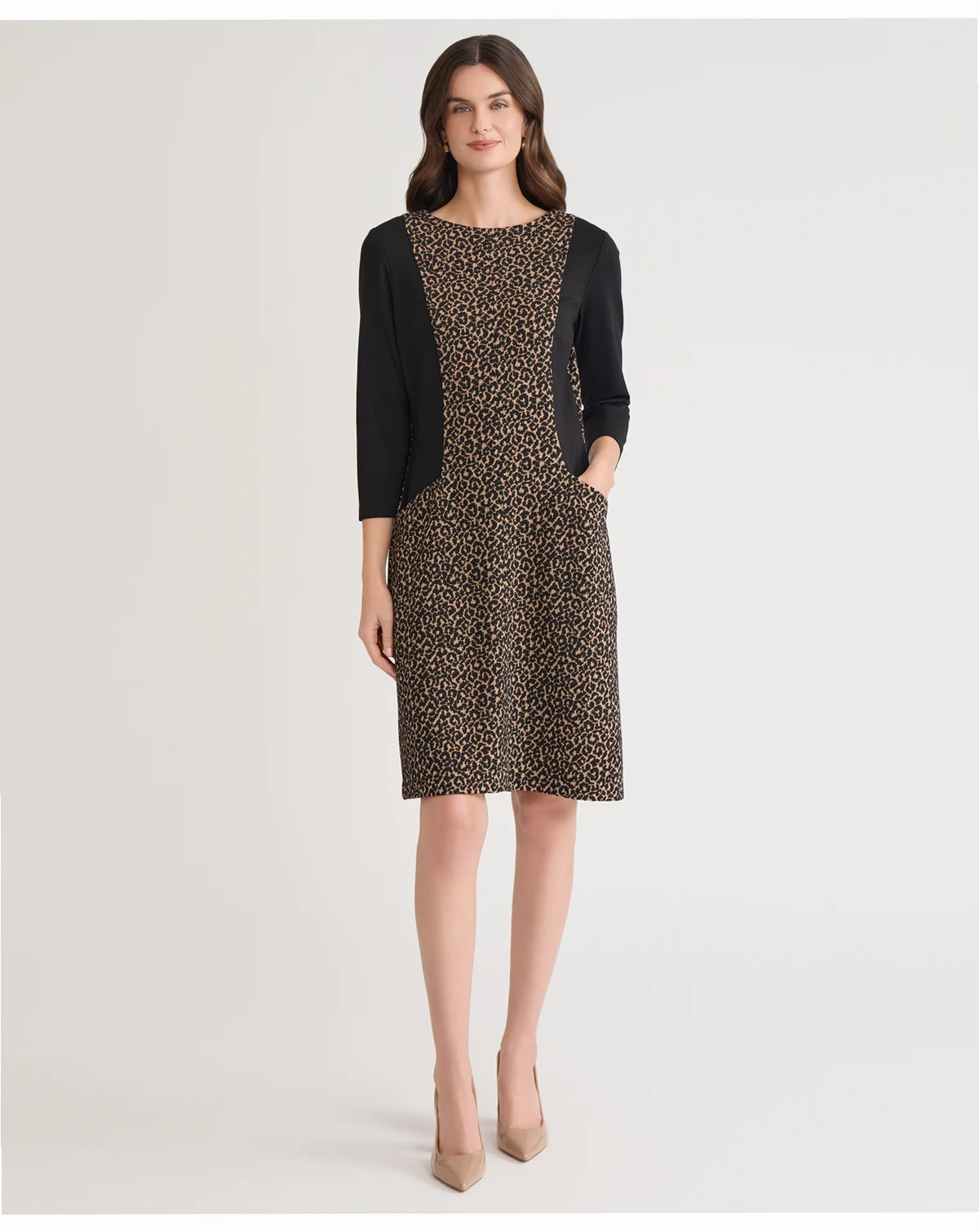 Women's Side Panel Sheath Dress, Regular & Petite