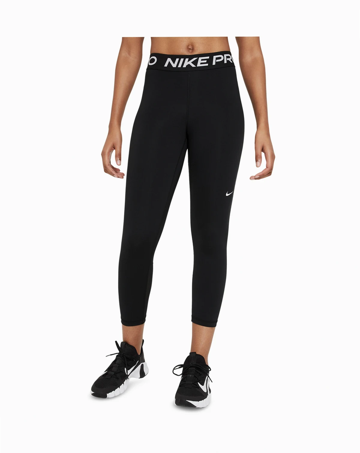 Pro 365 Women's Mid-Rise Cropped Mesh Panel Leggings