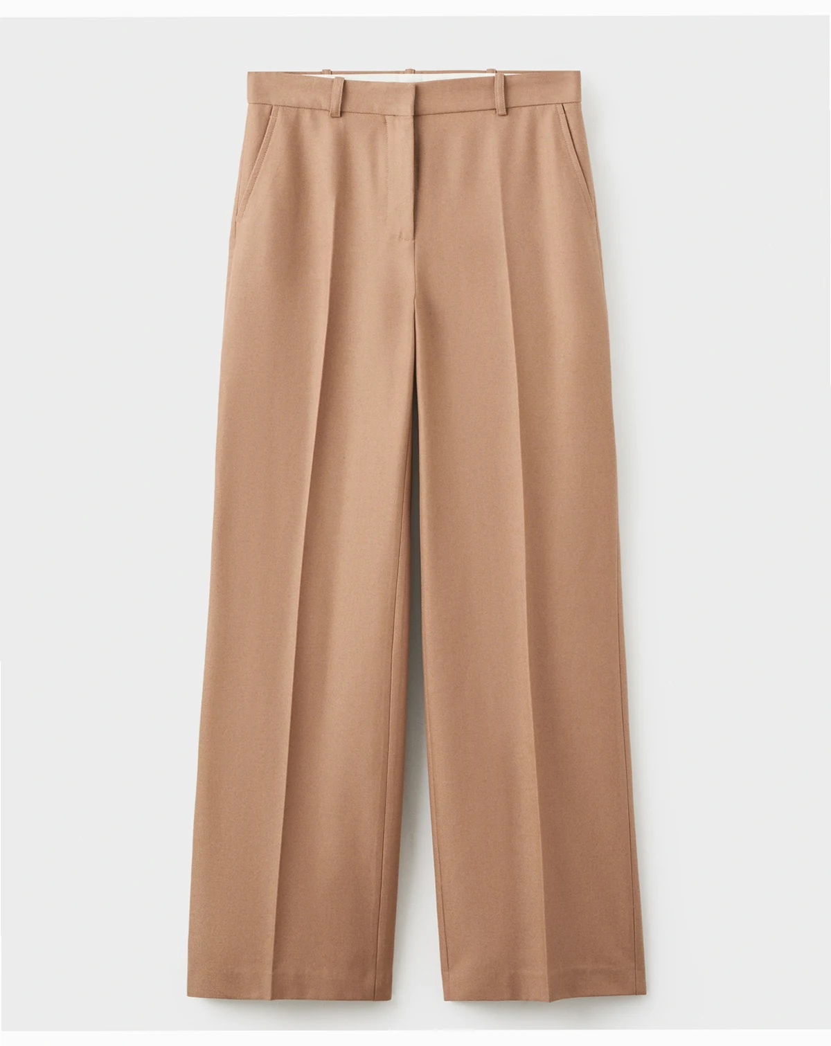 Women's Straight Wool-Blend Suit Pants