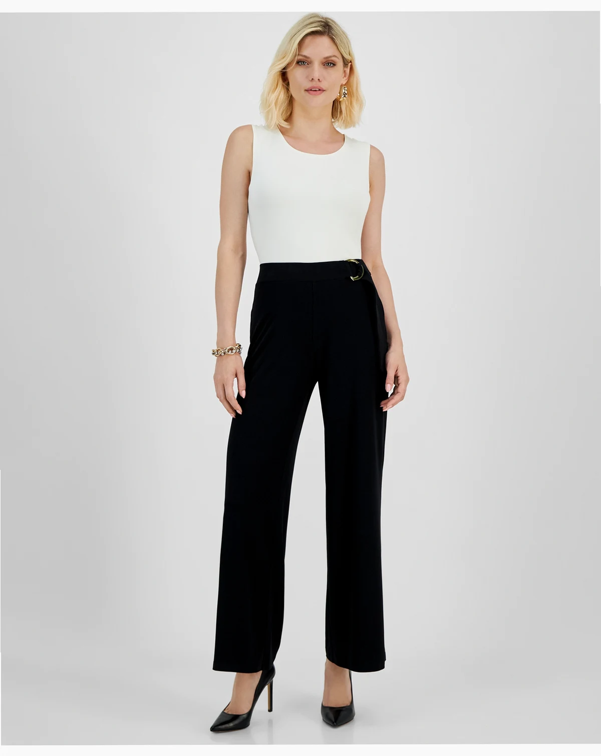Petites Pull-On Flare-Leg Pants, Created for Macy's