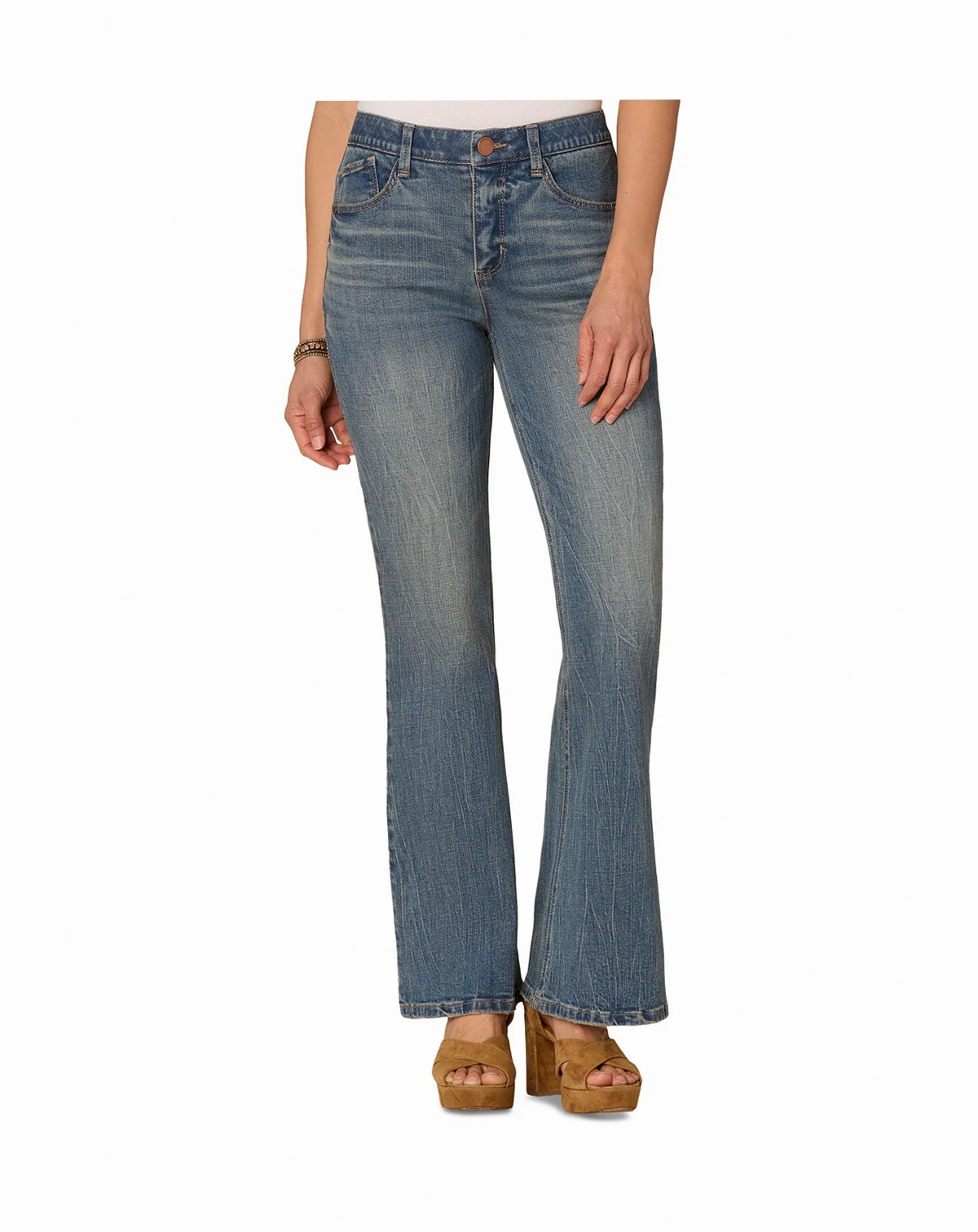 Petite "Ab"solution High Rise Out There Flare Jeans
