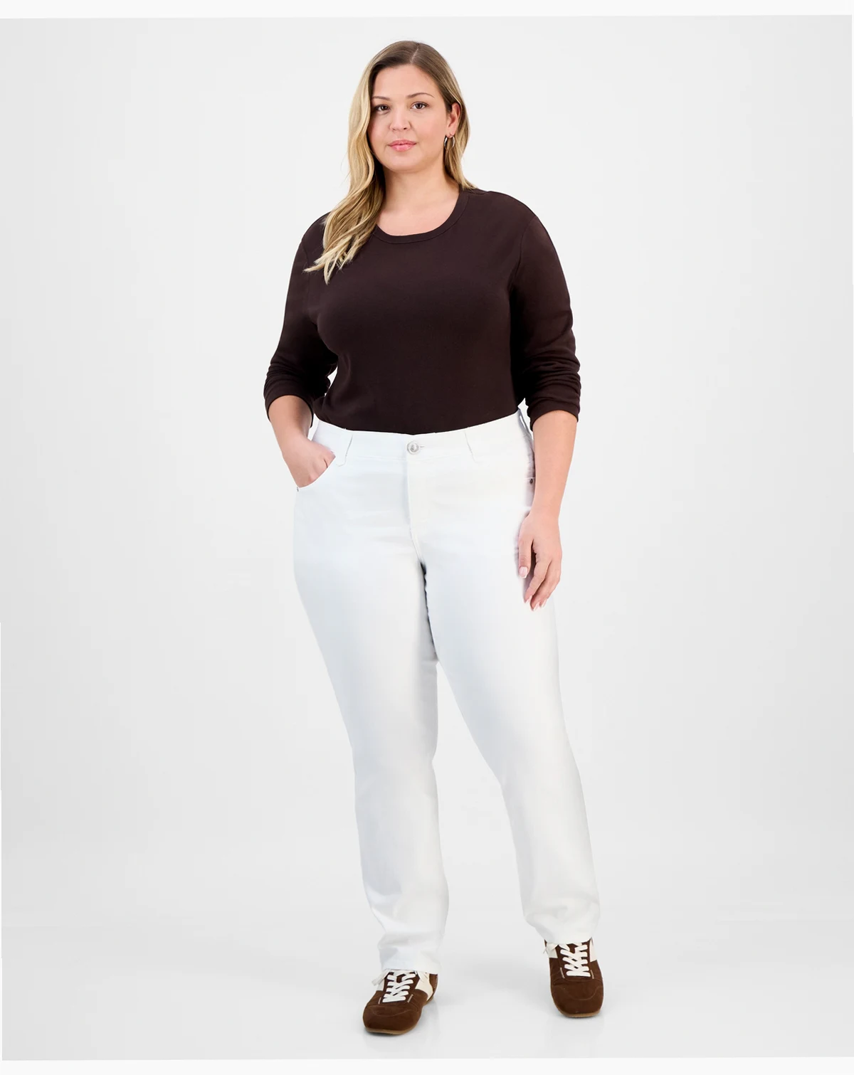 Trendy Plus Size ABsolution Straight-Leg Jeans